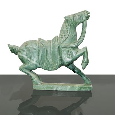 Cavallo in Giada Verde