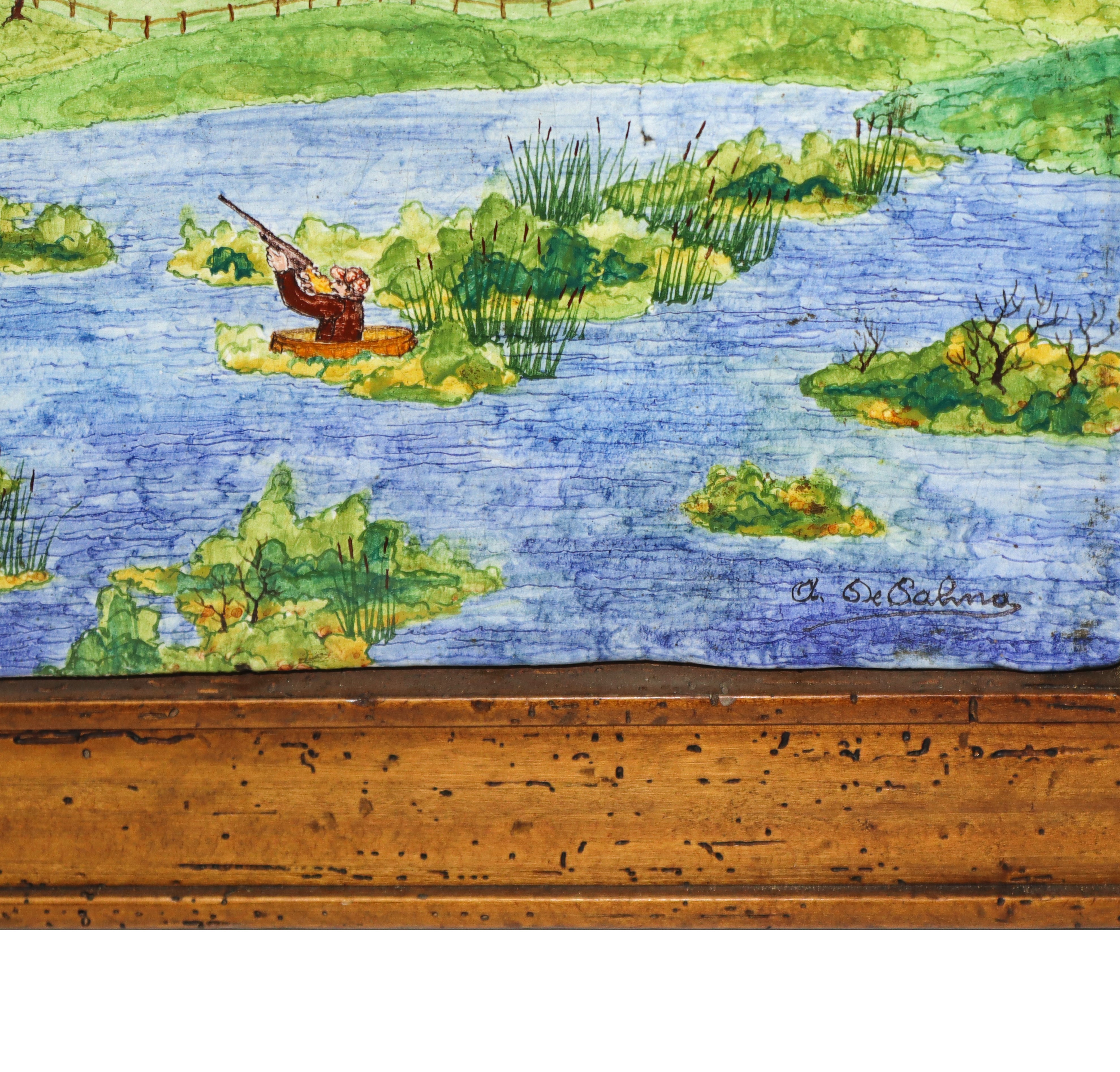 Paesaggio con volatili