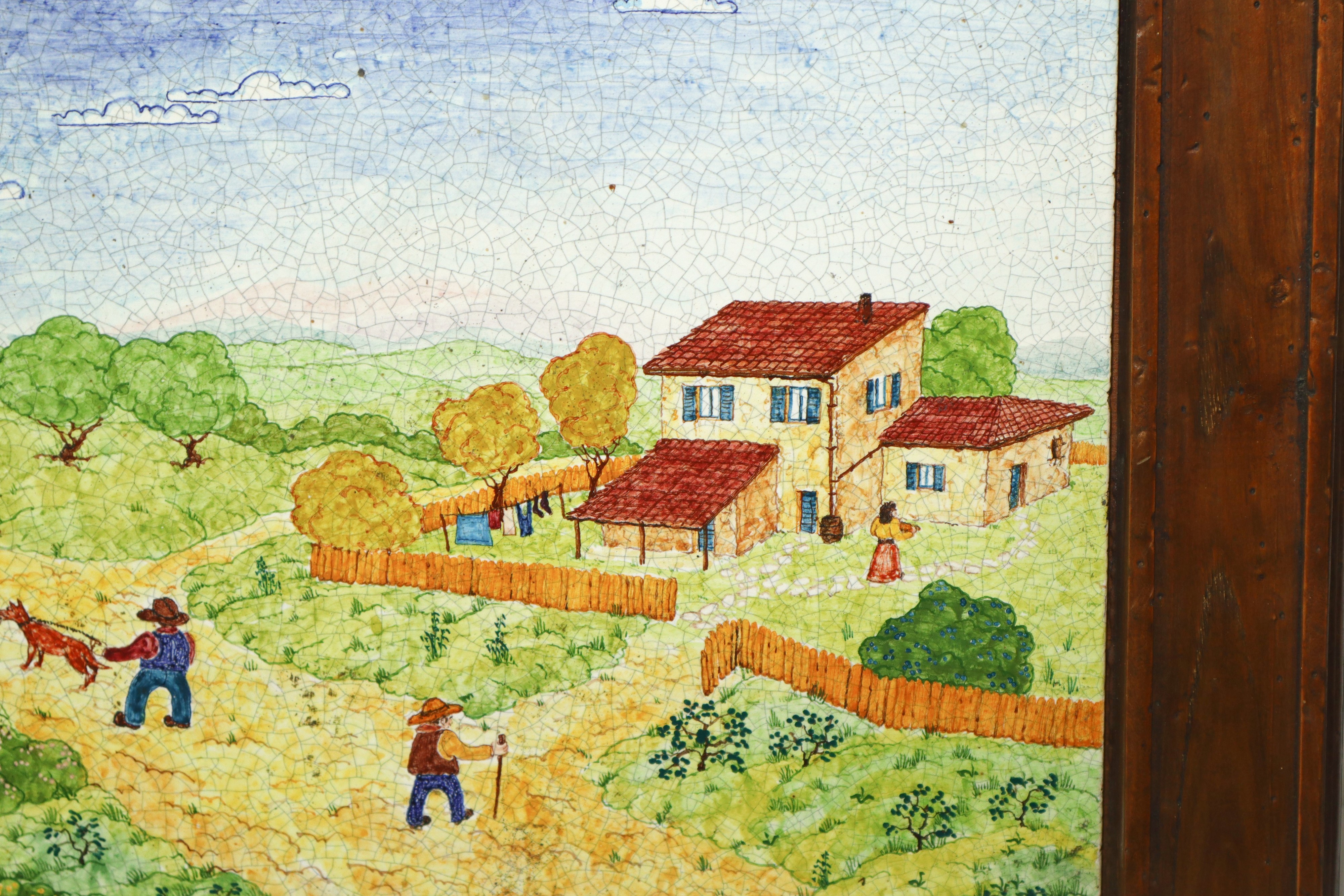 Fattoria con animali e personaggi