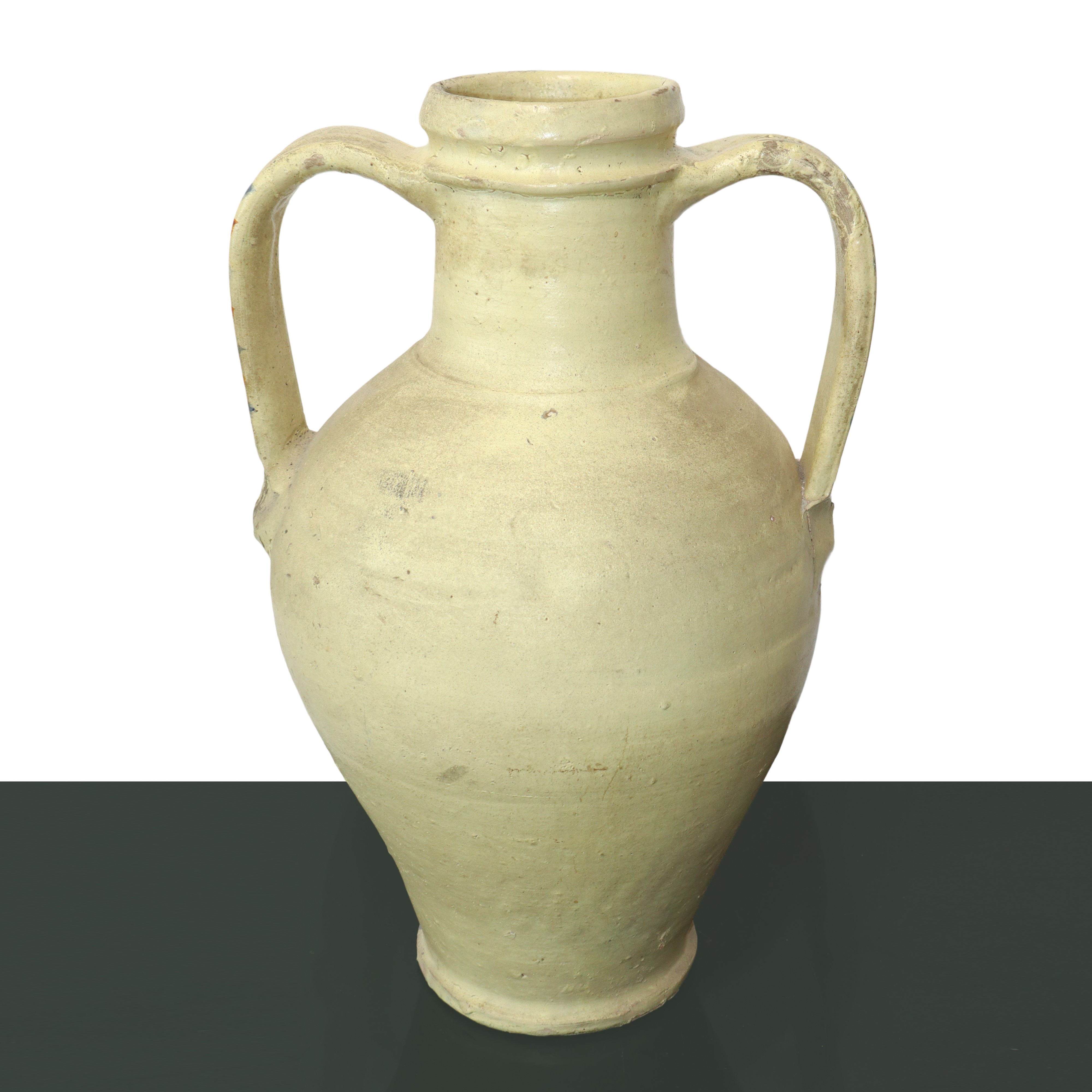 Quartara di Caltagirone con manici dipinta policroma