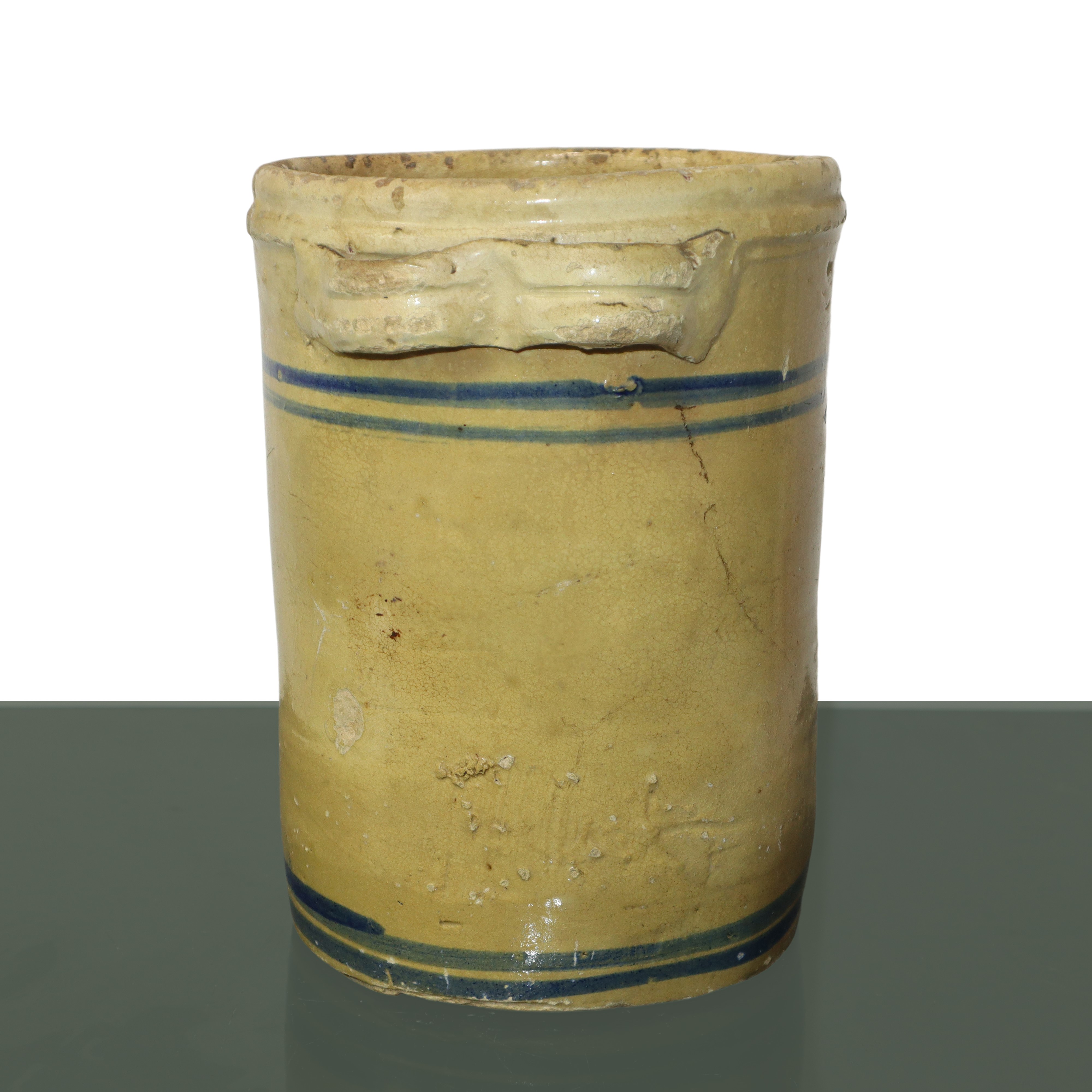 Tre saliere in maiolica di Caltagirone smaltata