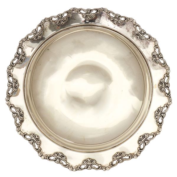 Silver dessert plate