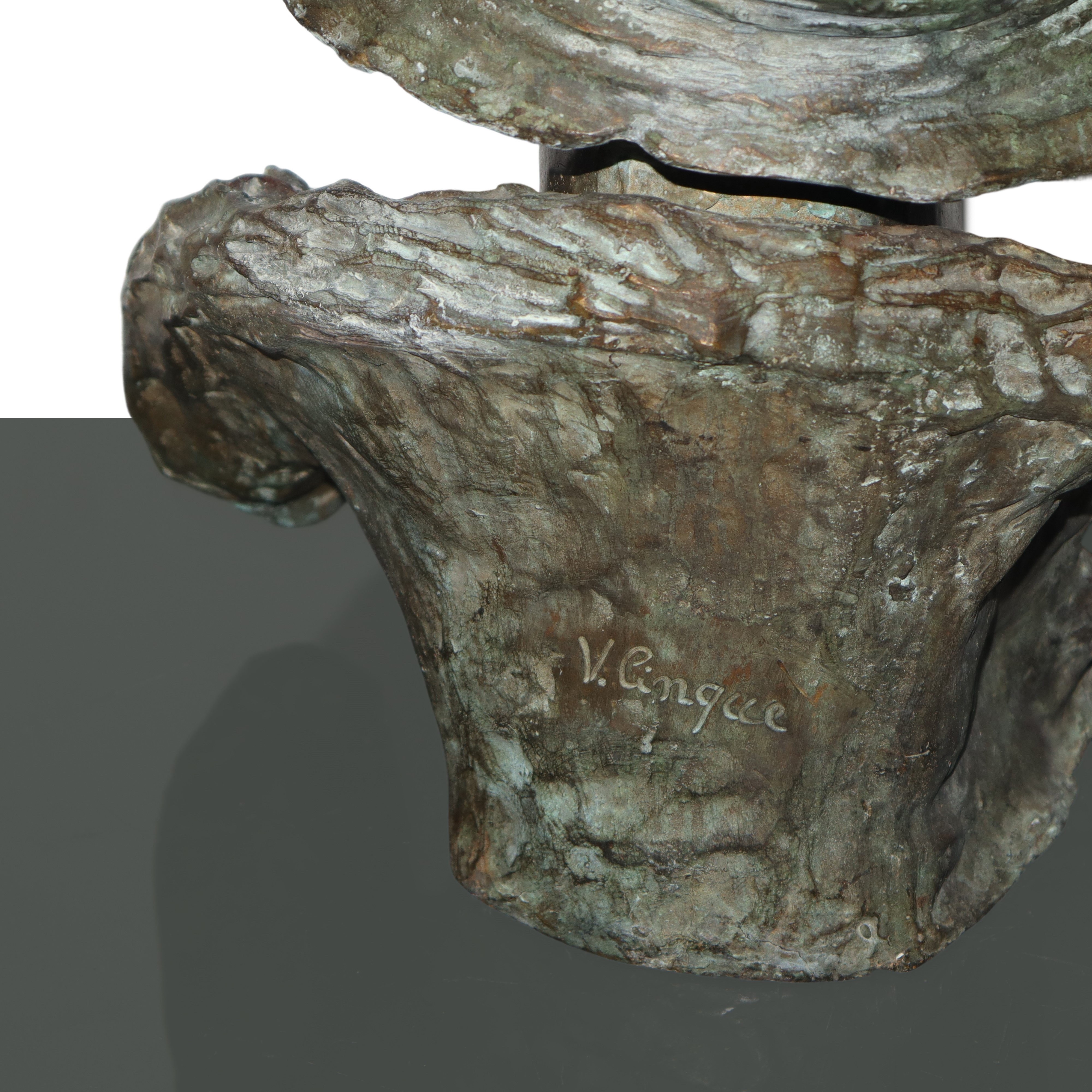 Scugnizzo napoletano, Bronzo patinato bruno