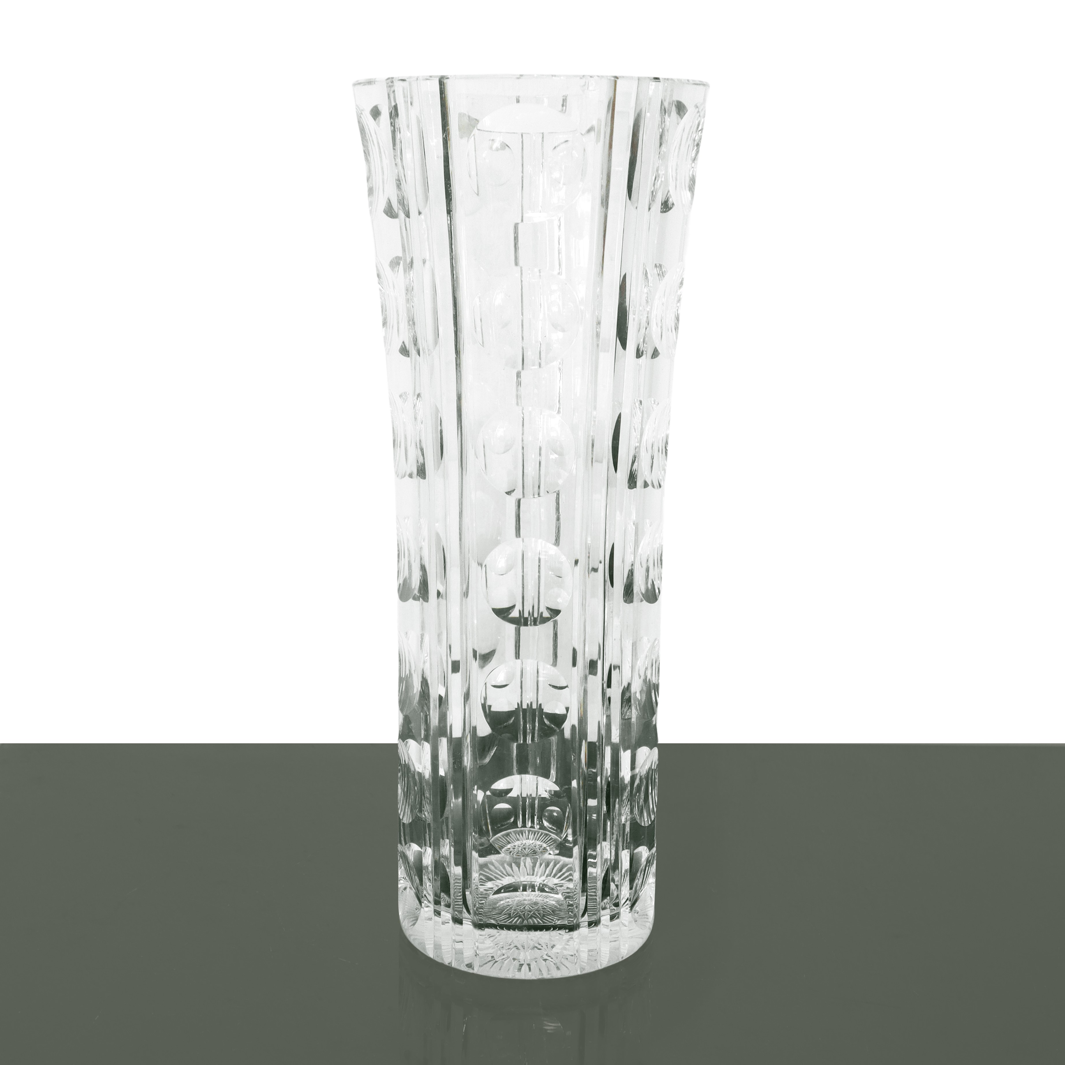 Vaso in vetro di Murano a scavo