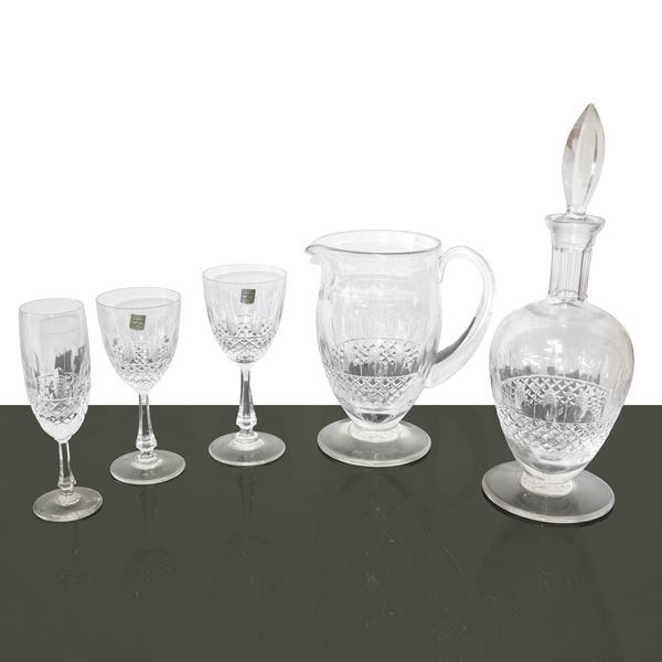 Vannes Le Chatel - Set of 12 glasses in cut crystal 