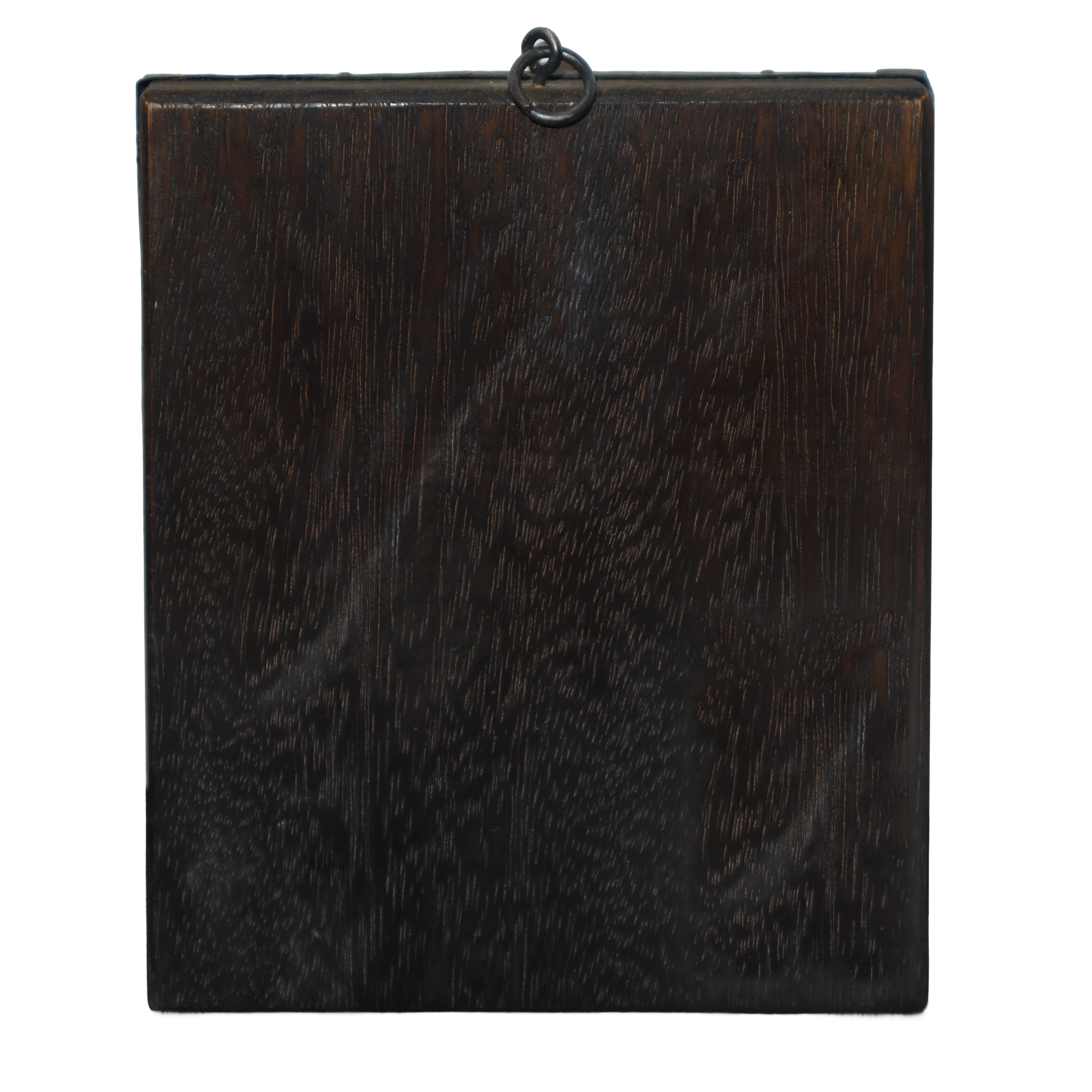 Icona russa con riza in argento 925 raffigurante Madonna con bambino e santi