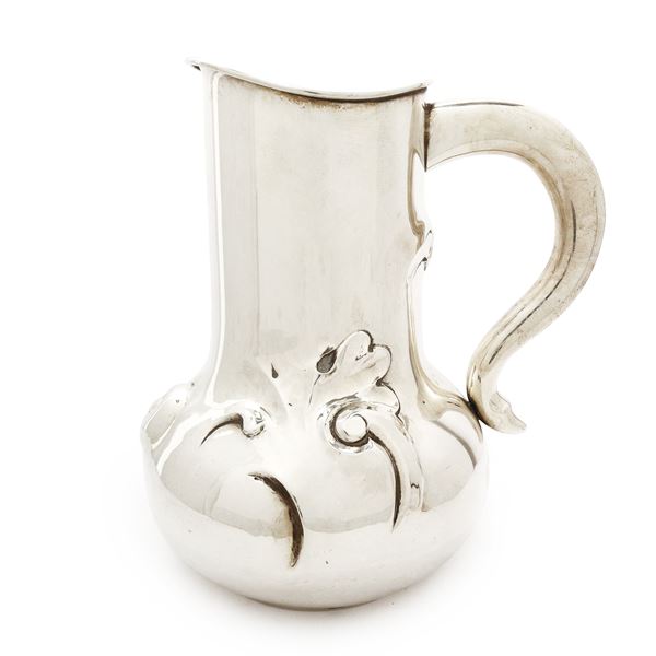 Calderoni Gioielli - Mug with 925 silver handle embossed with leaves