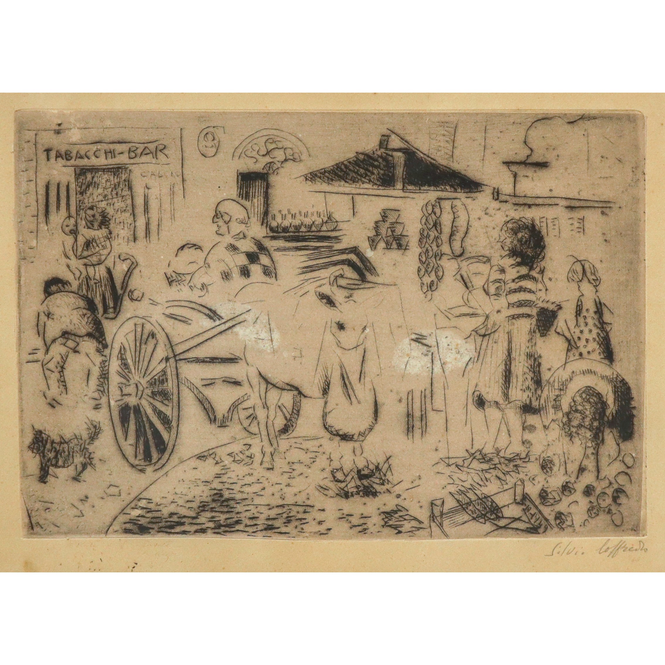 Silvio Loffredo - Scena Quotidiana di Paese