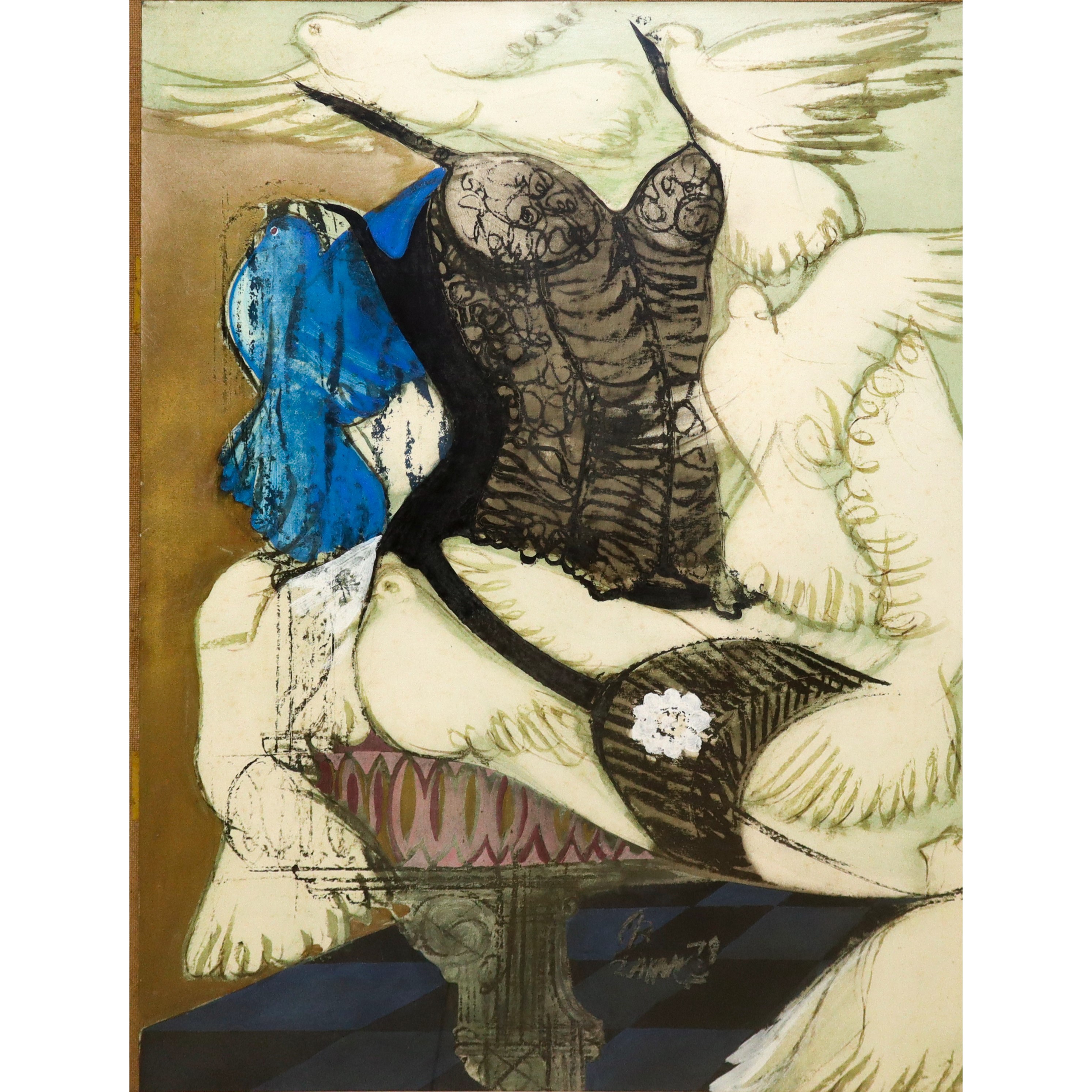 Composizione con colombe