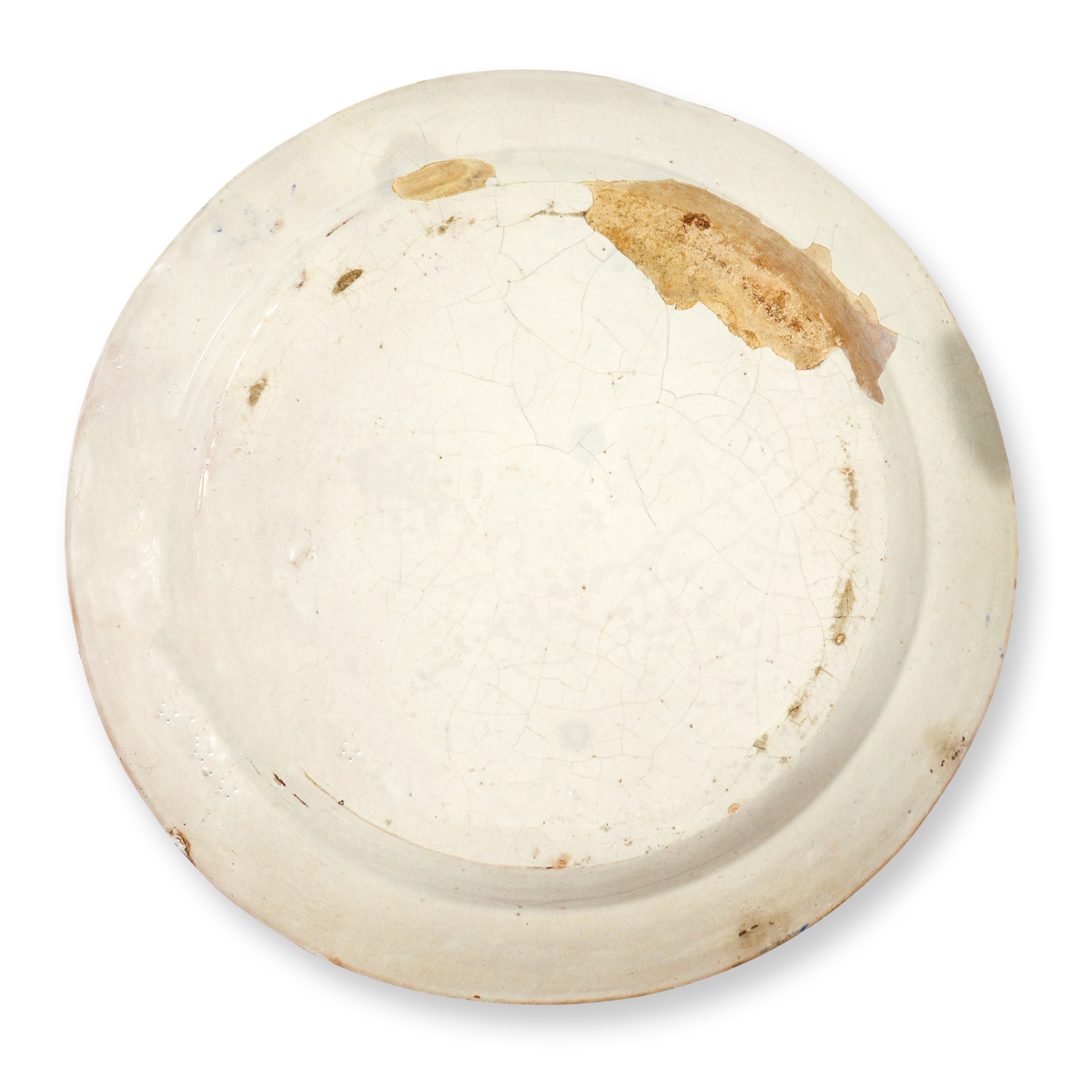 Piatto in ceramica di Caltagirone dipinto a mano con paesaggio