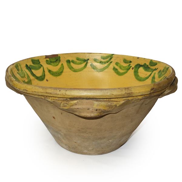 Caltagirone ceramic lemmo yellow/green