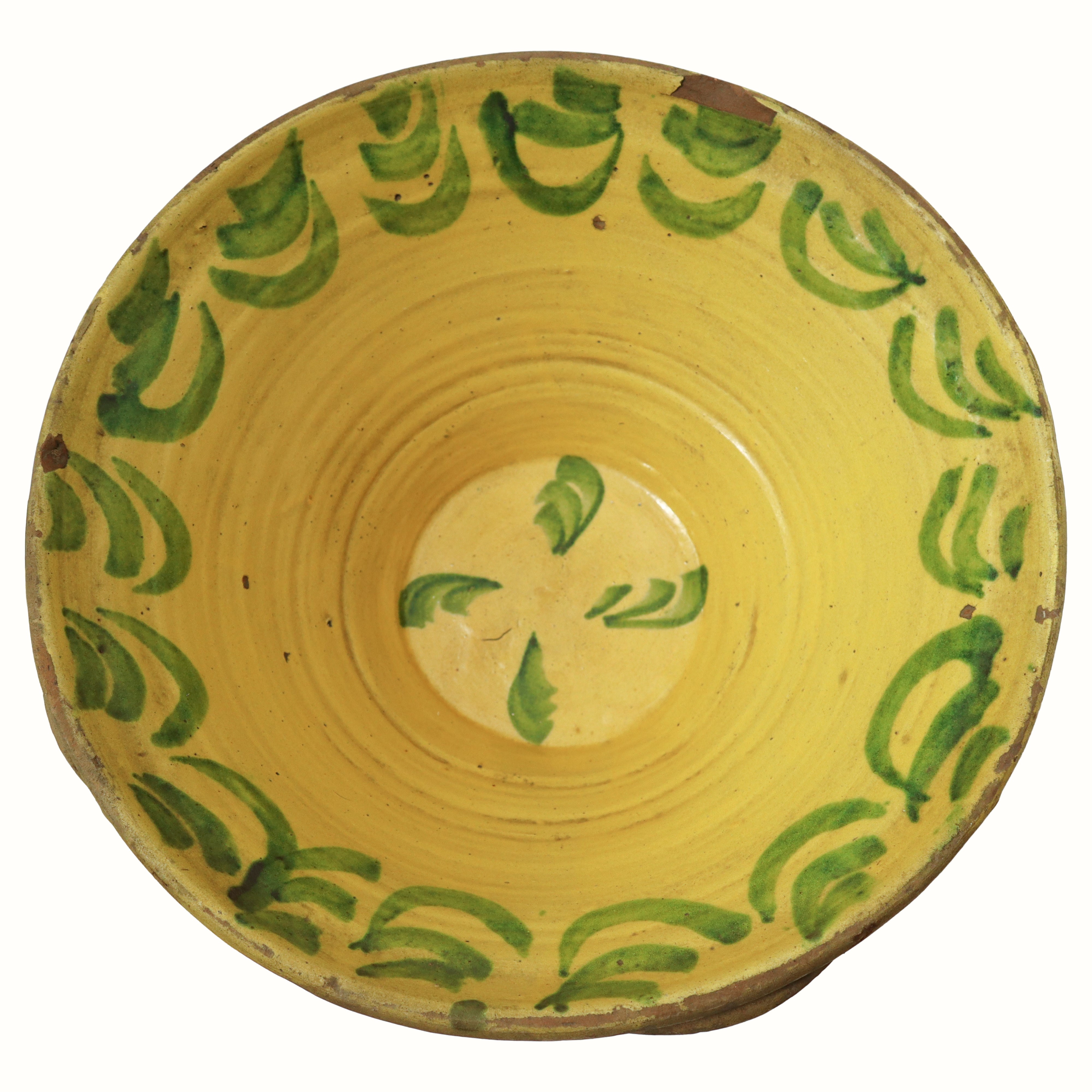 Lemmo in ceramica di Caltagirone giallo/verde