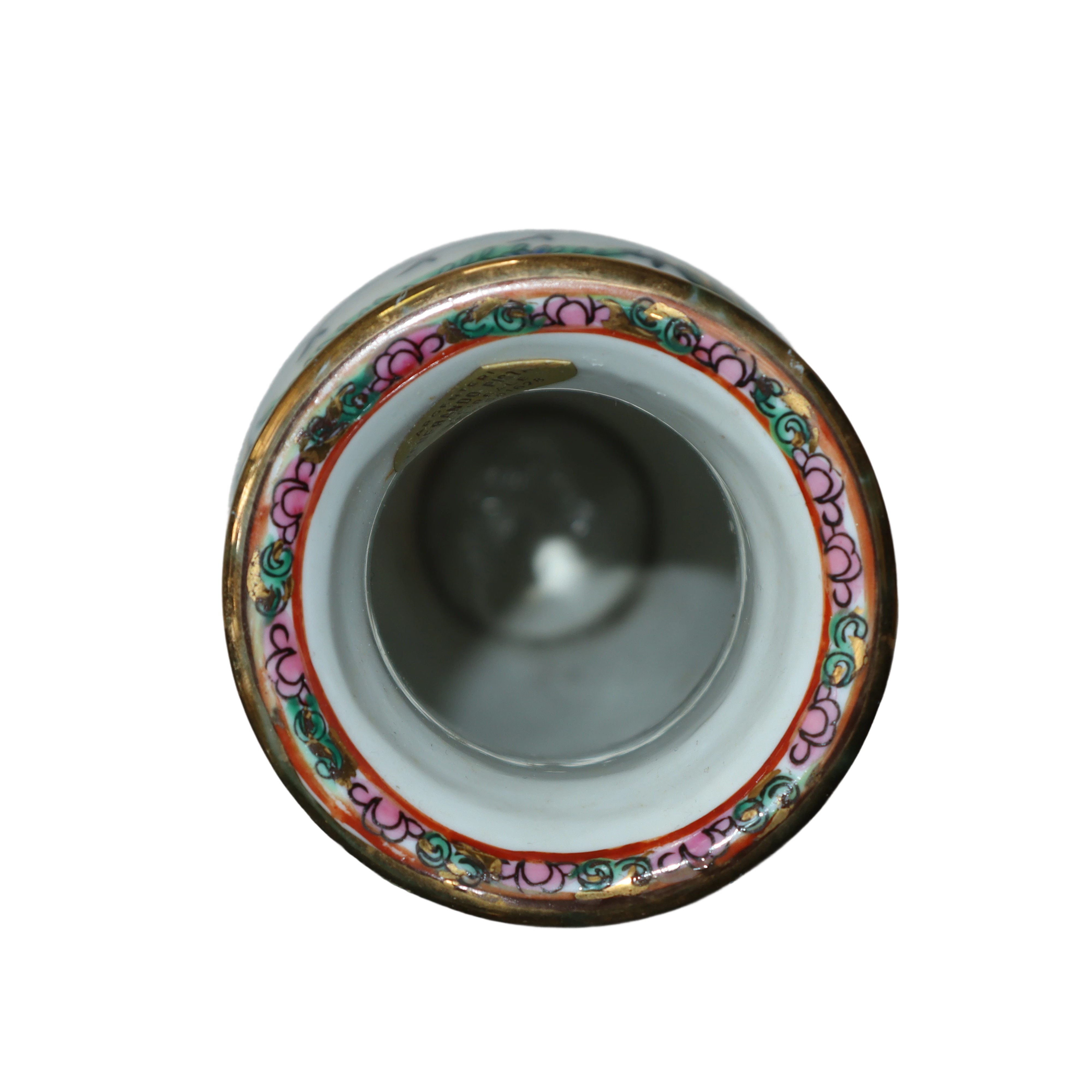 Vaso Decorato a Motivi Floreali