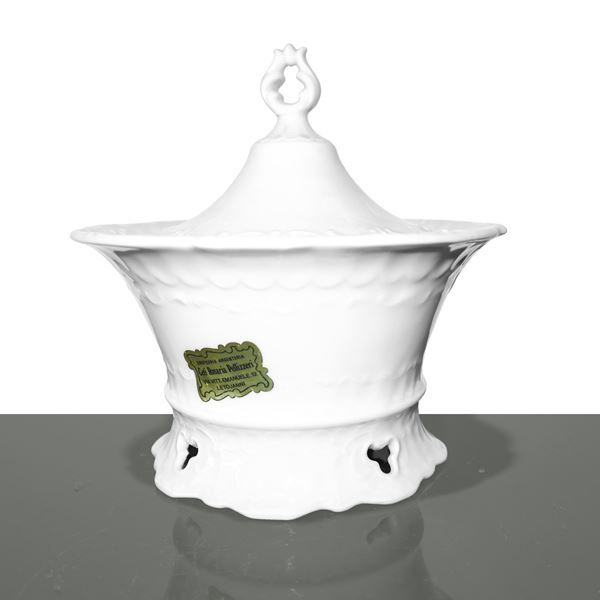 Bavaria Johann seltmann vohenstrau&#223; - Poutiche centrotavola in porcellana bianca con presa sul coperchio