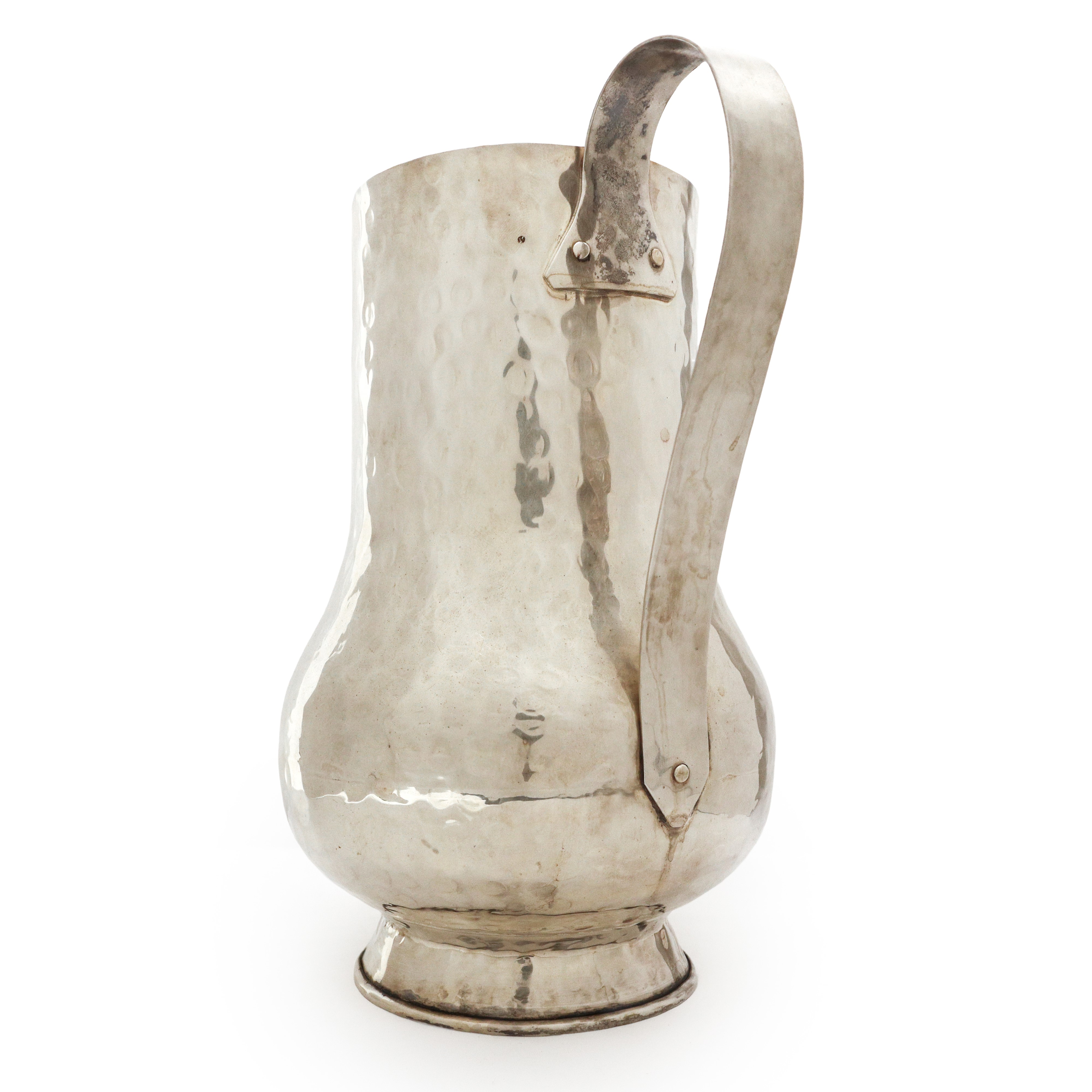Brocca in silver martellato