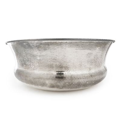 Centrotavola in silver martellato, diametro cm 24