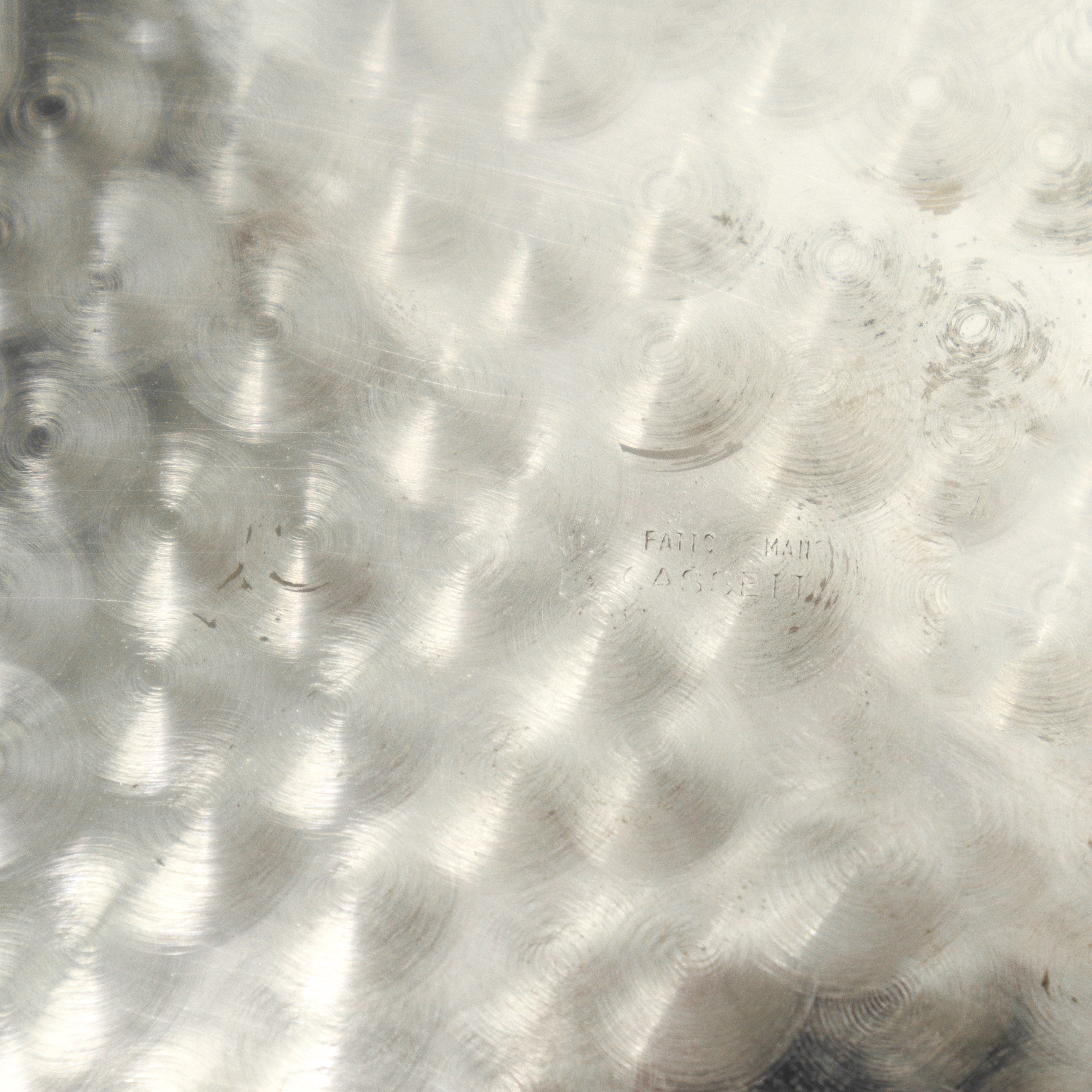 Cassetti - Centrotavola in silver martellato, diametro cm 24