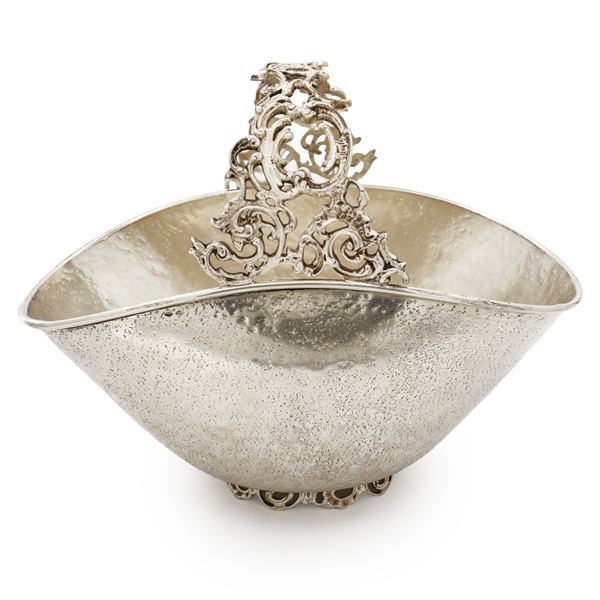 Sheffield sweet holder with garland motif base and handle