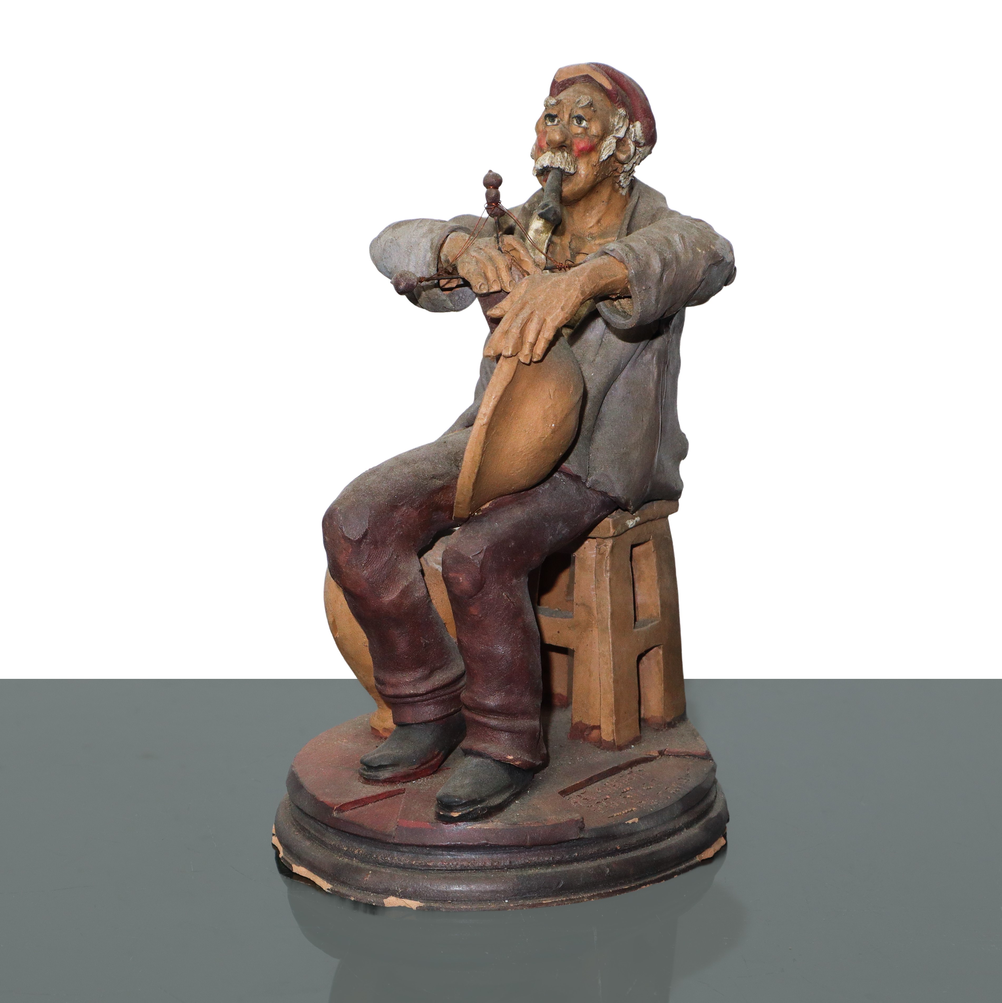 SCULTURA IN TERRACOTTA ARTIGIANATO PALERMITANO: riparatore di vasi