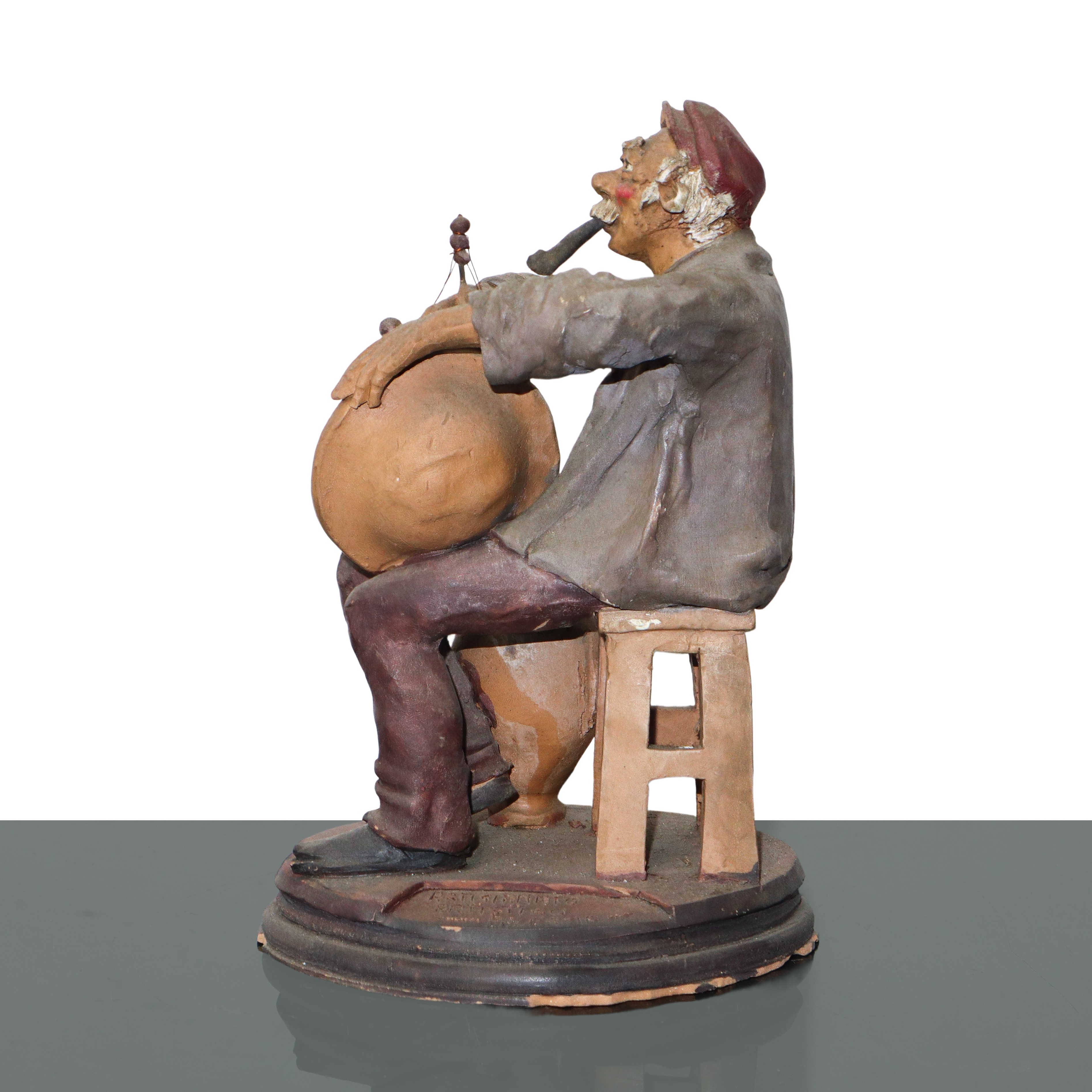 SCULTURA IN TERRACOTTA ARTIGIANATO PALERMITANO: riparatore di vasi