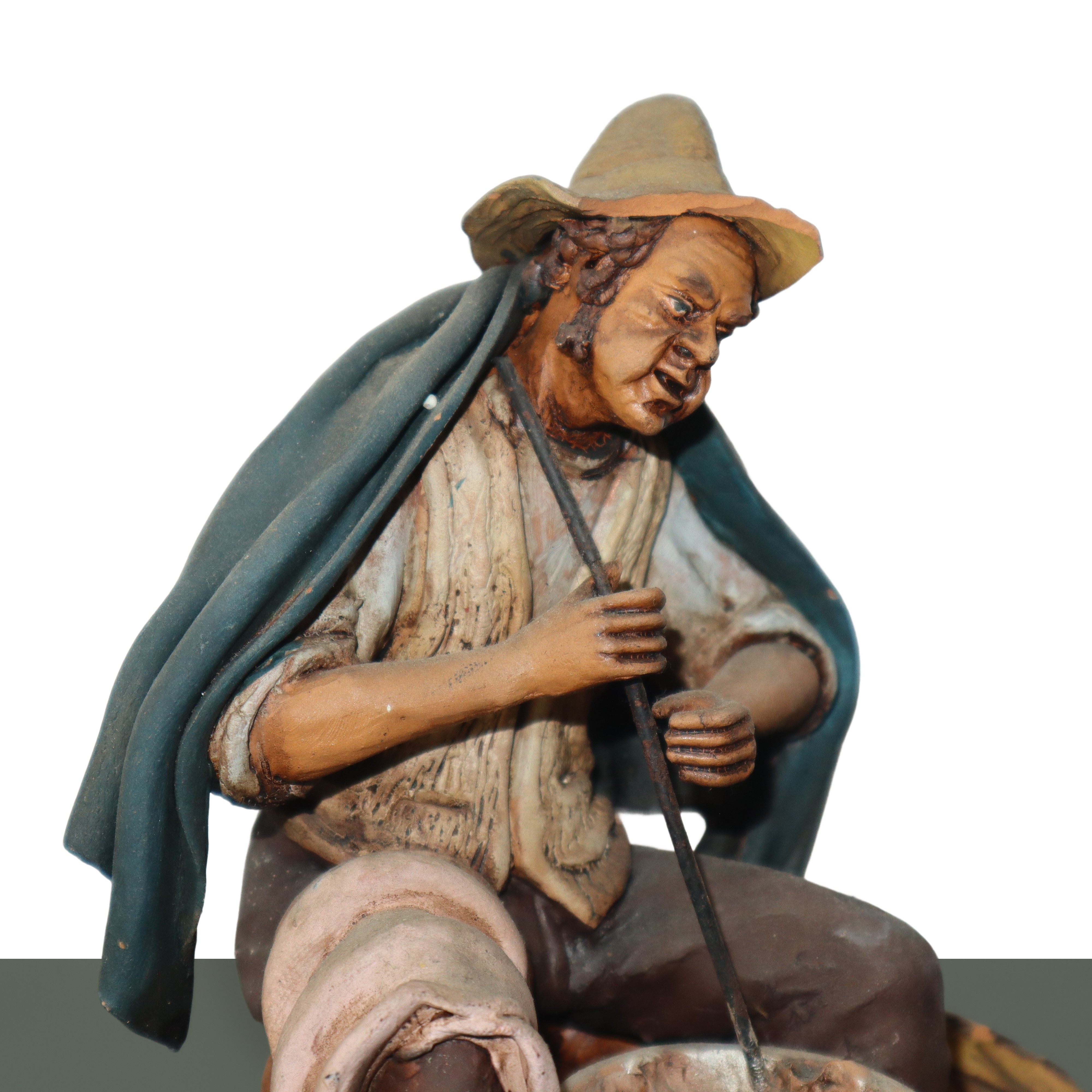 SCULTURA IN TERRACOTTA ARTIGIANATO PALERMITANO: ricottaio