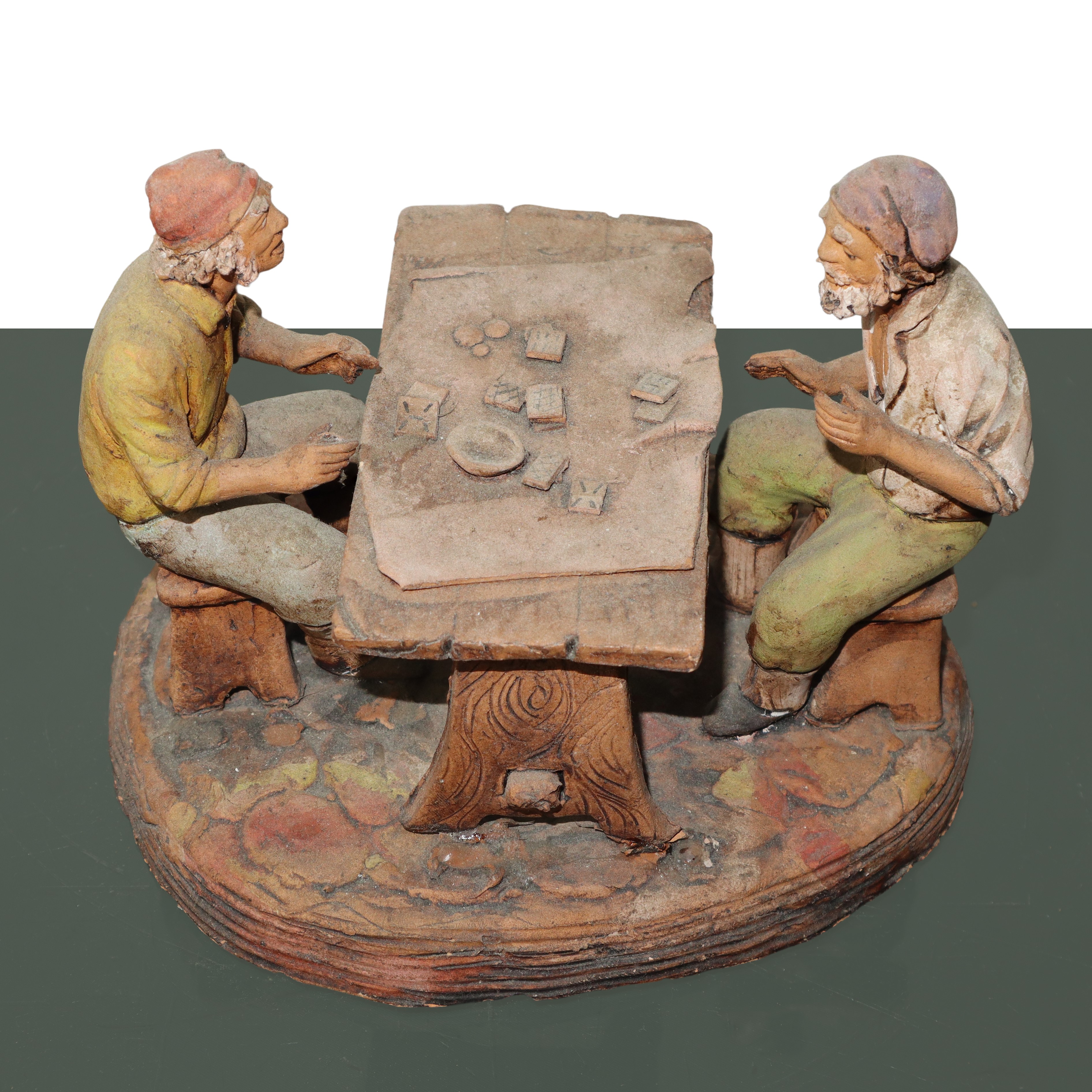 SCULTURA IN TERRACOTTA ARTIGIANATO PALERMITANO: lavoratori di cotto
