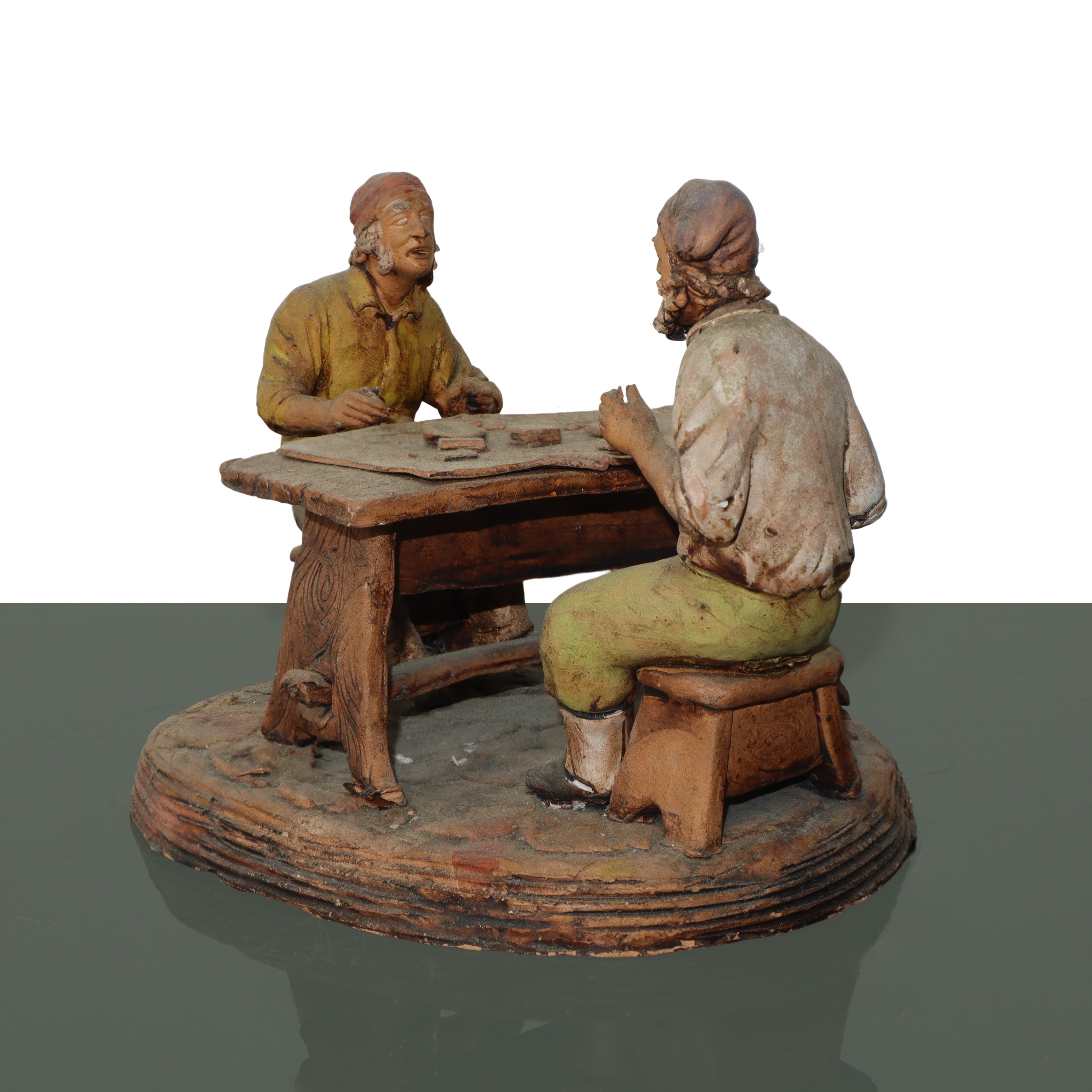 SCULTURA IN TERRACOTTA ARTIGIANATO PALERMITANO: lavoratori di cotto