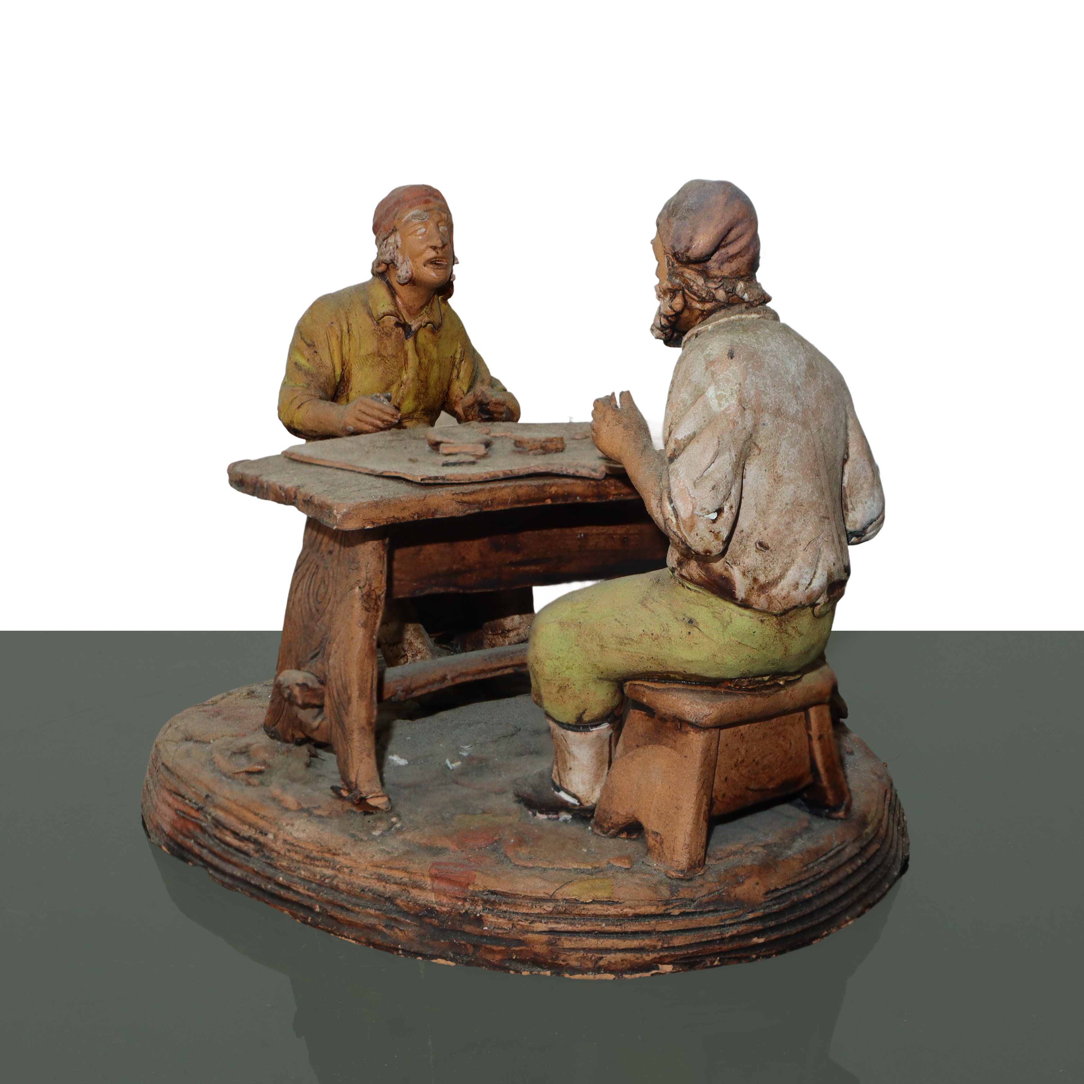 SCULTURA IN TERRACOTTA ARTIGIANATO PALERMITANO: lavoratori di cotto