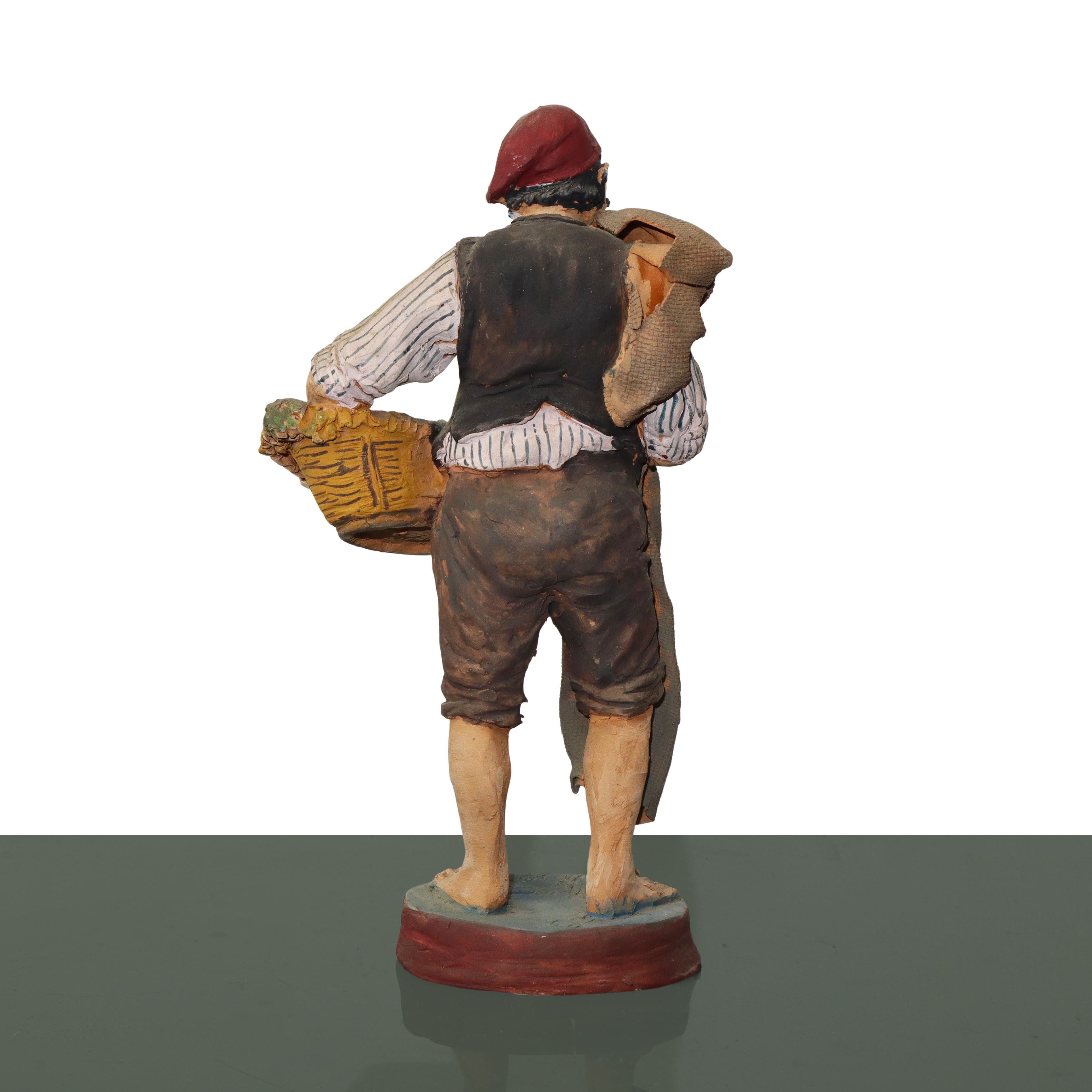 Pescivendolo in terracotta di Caltagirone