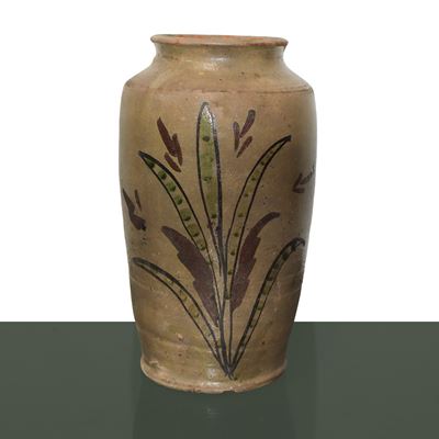 Vaso in Maiolica di Caltagirone Invetriata e Smaltata Policroma