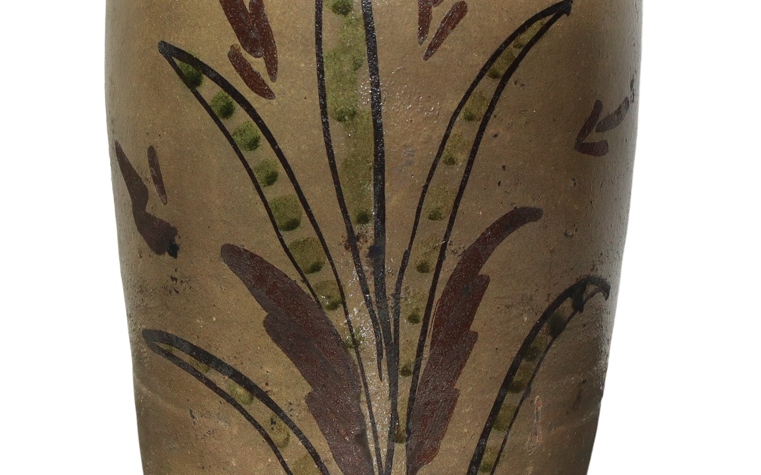 Vaso in Maiolica di Caltagirone Invetriata e Smaltata Policroma