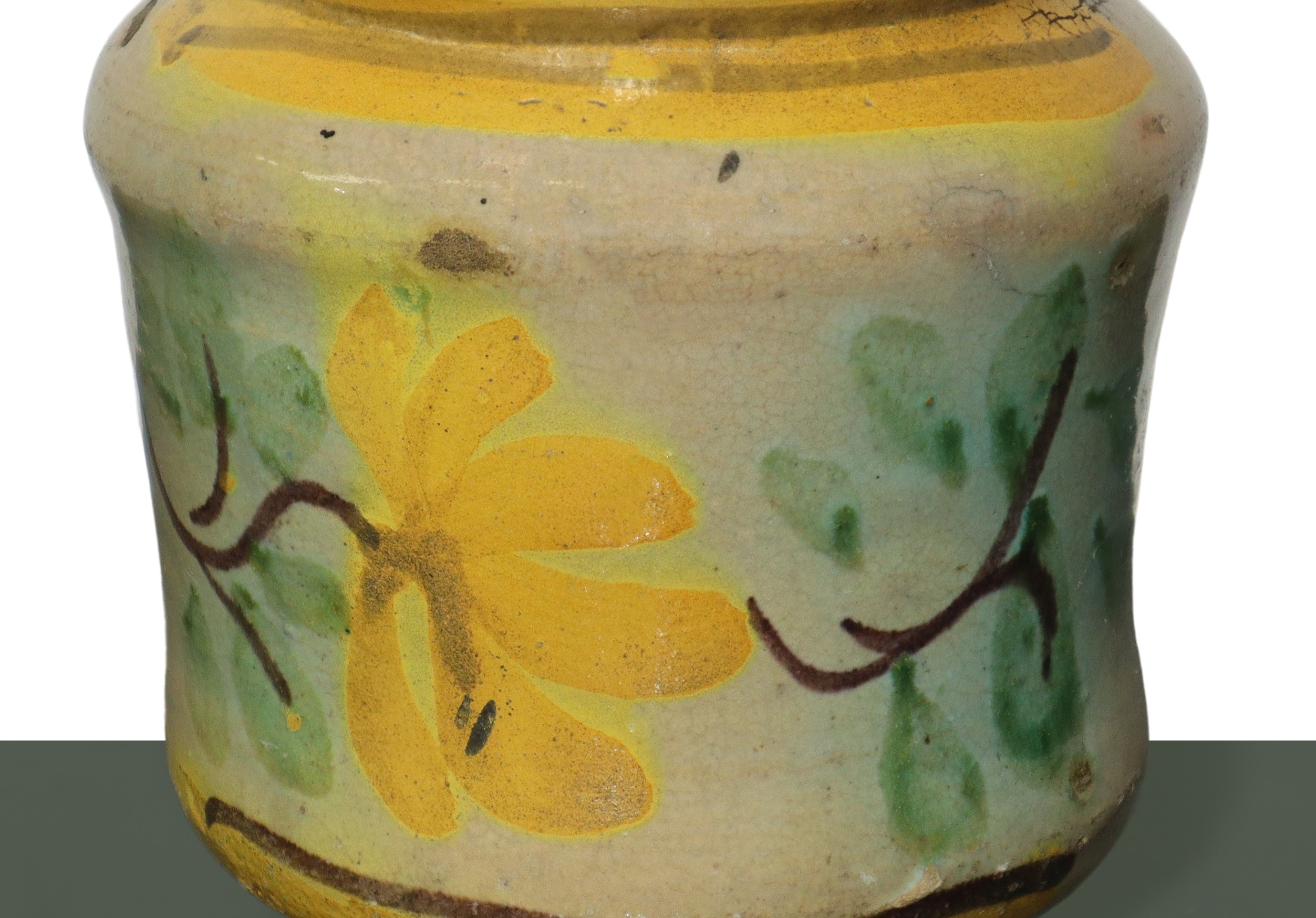 Piccolo Cilindro con Decori Floreali sul Fronte