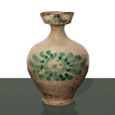 Orciolo con Manico in Maiolica di Caltagirone Invetriata Decorata e Smaltata Policroma