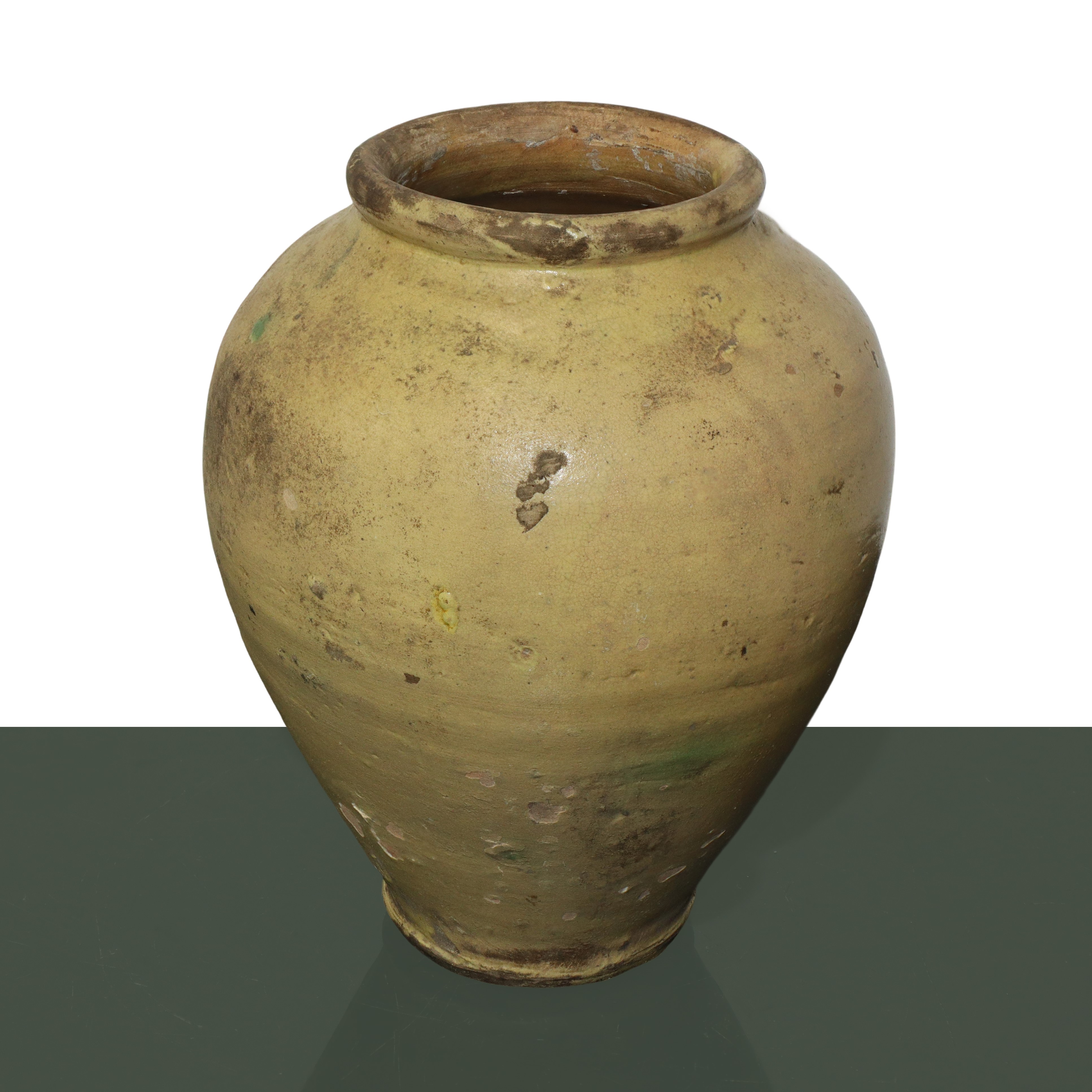 Vaso in Maiolica di Caltagirone Invetriata e Smaltata Policroma