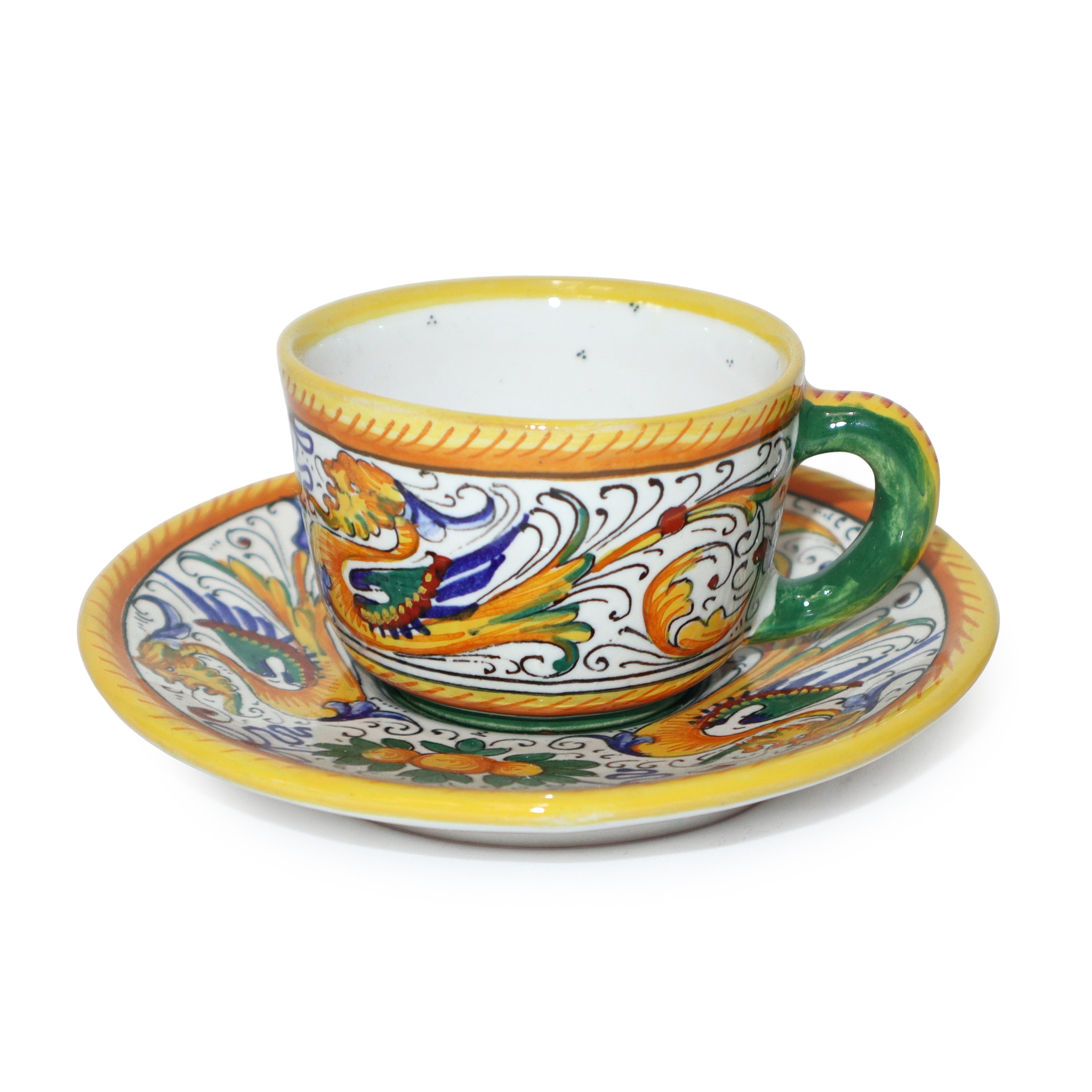 Deruta - Servizio da caffè da sei con decoro raffaellesco