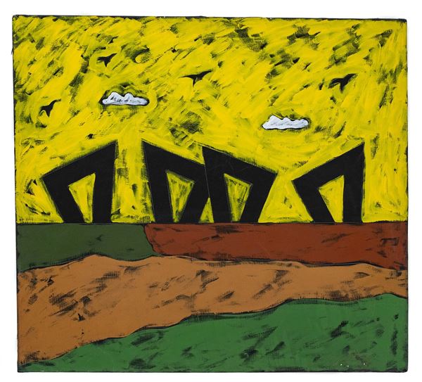 Tano Festa - Tano Festa (Rome 1938 - 1988 Rome) Untitled 1987 90 x 100 acrylic on canvas, Studio Soligo Archive
