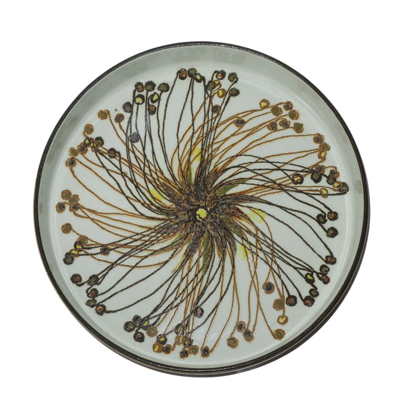 Royal Copenhagen - Bowl in Porcellana con Decoro Floreale a Spirali