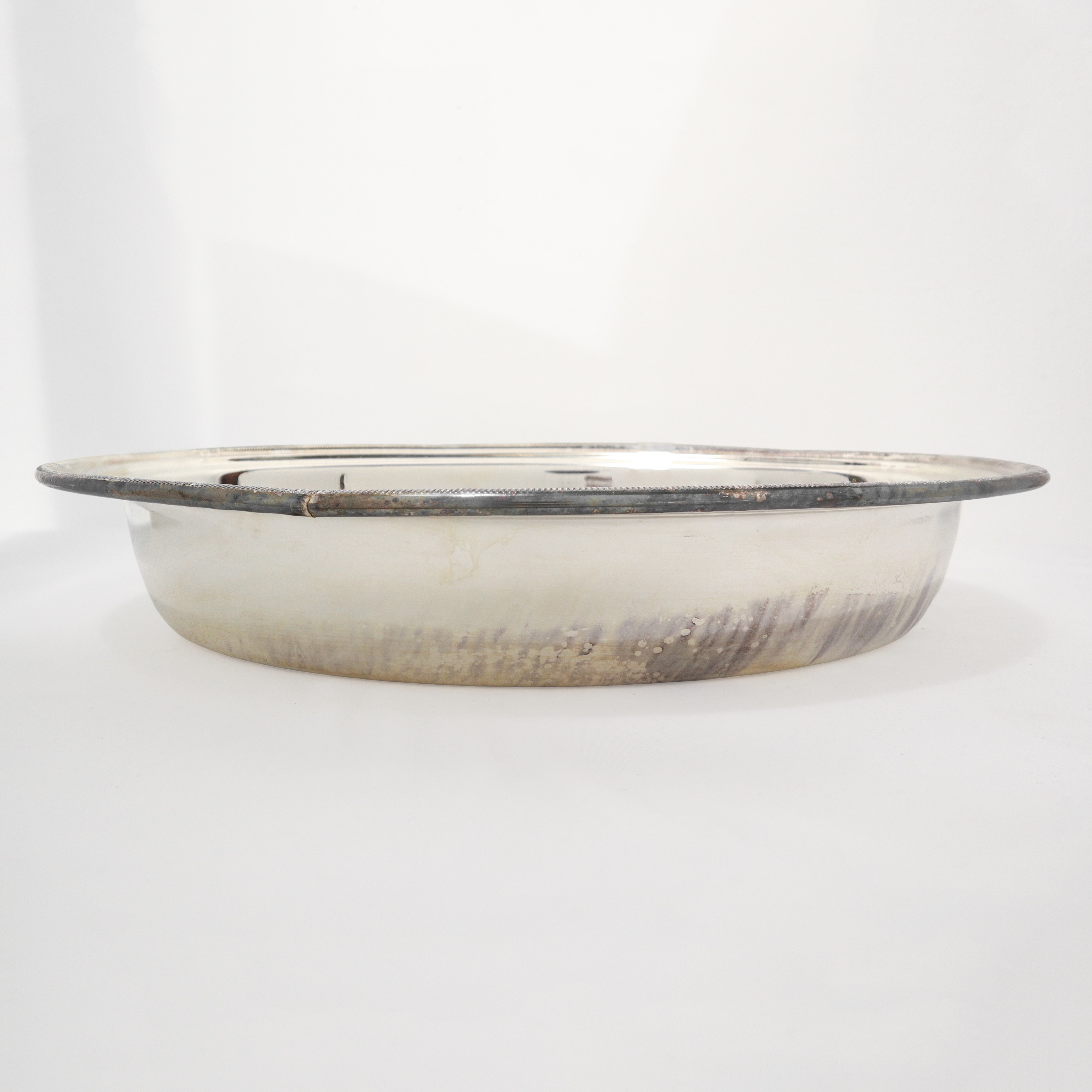 French Christofle - Grande legumiera in argento placcato con coperchio e prese