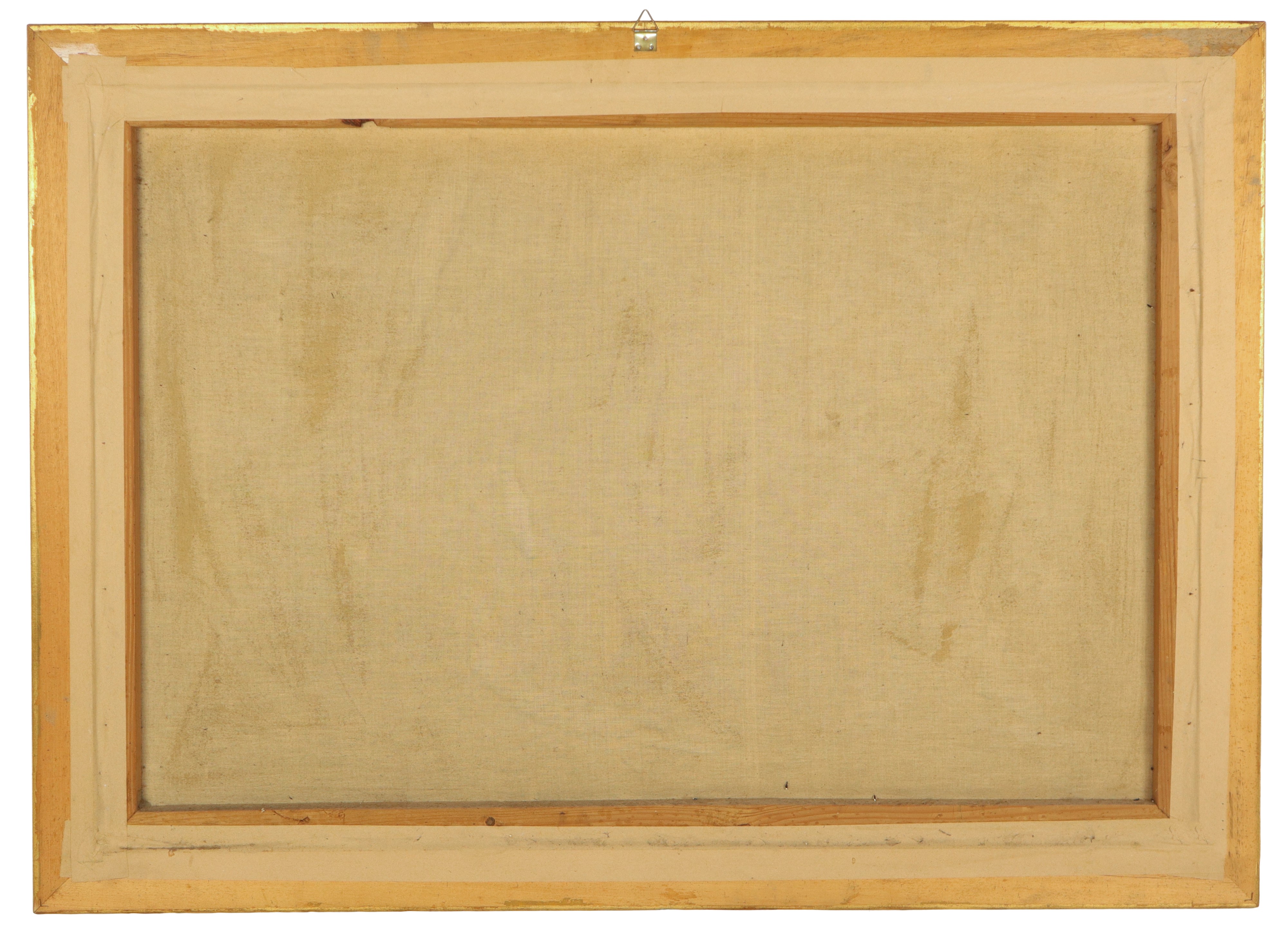 Otello che relaziona le sue avventure a Desdemona, Oleografia su tela, copia da Becker Carl Ludvw...