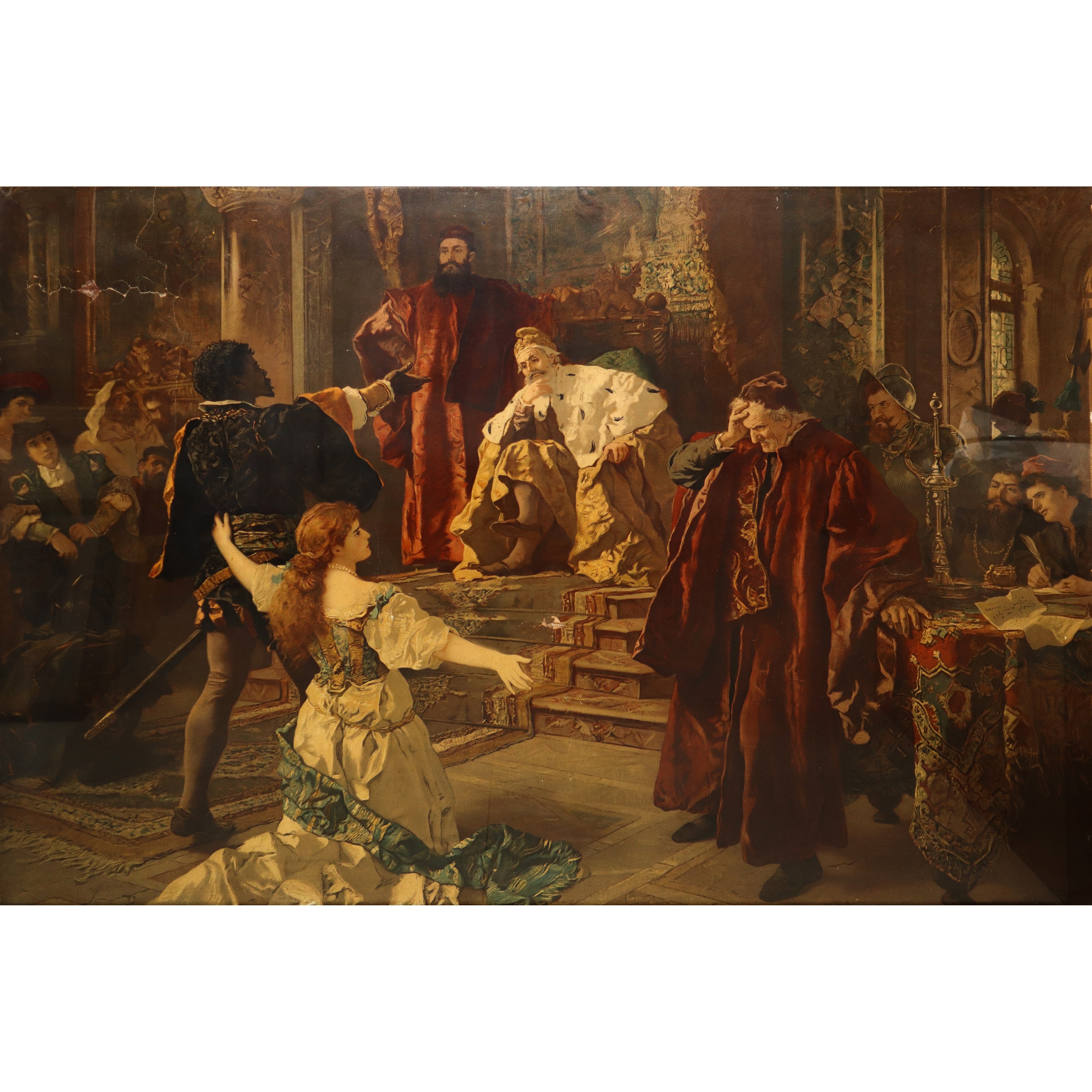 Otello da Edouard Frederic Wilhelm Richter, Oleografia su tela