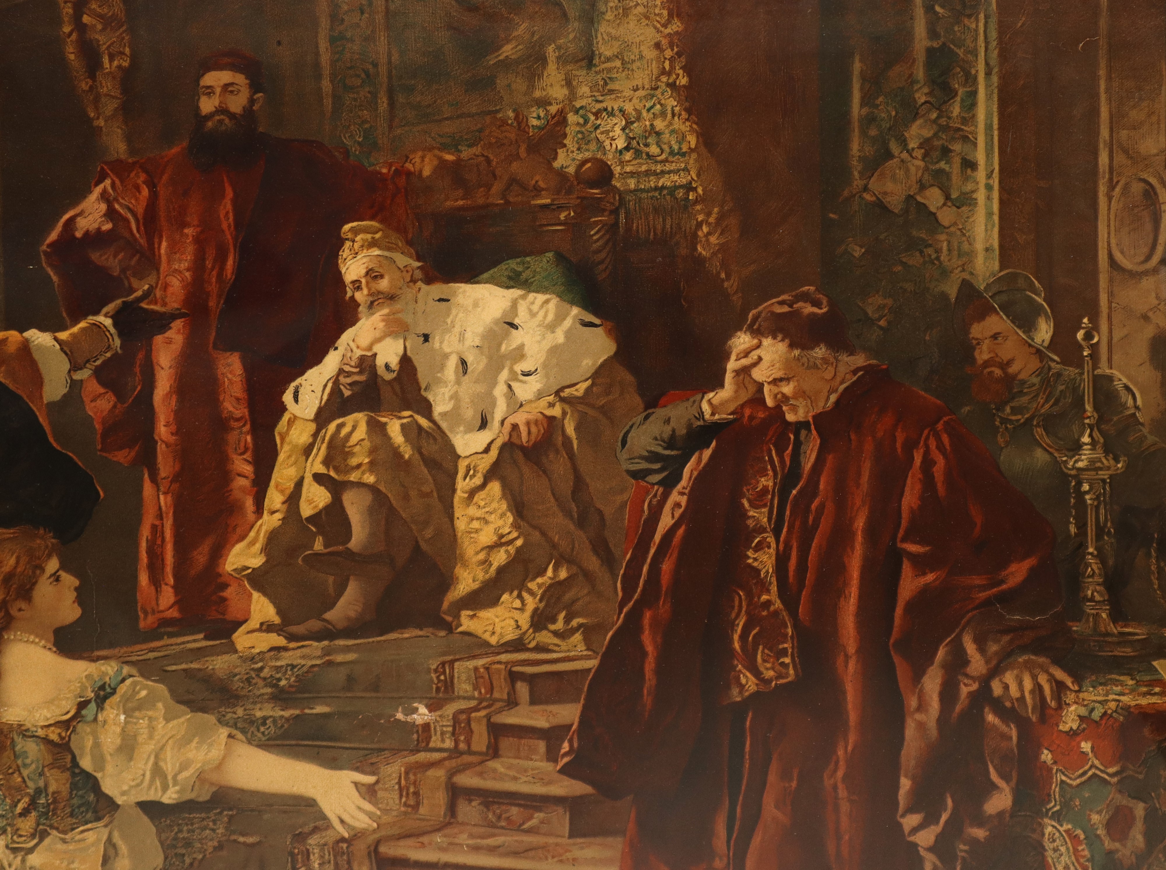 Otello da Edouard Frederic Wilhelm Richter, Oleografia su tela