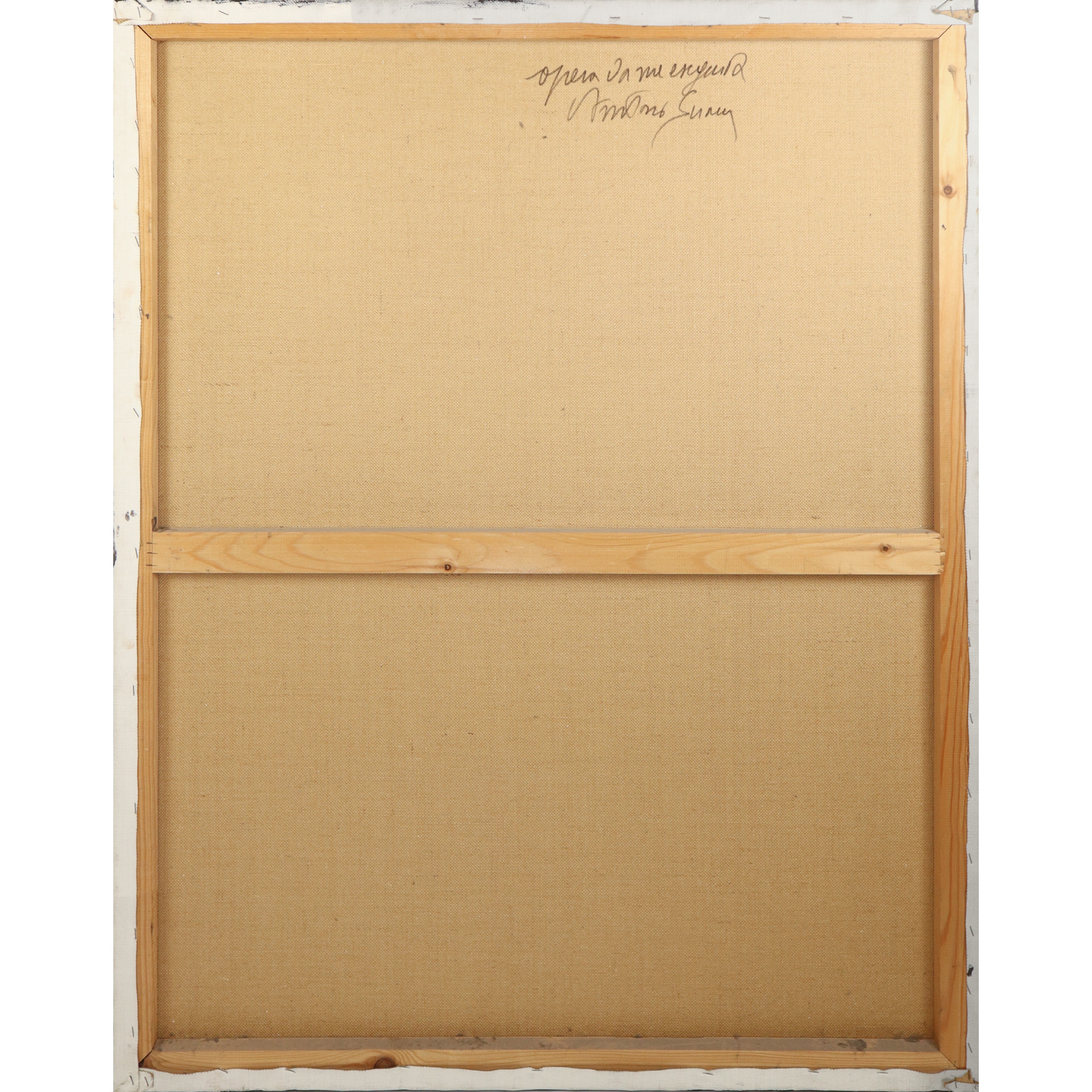 Manichino con corallo e figure geometriche