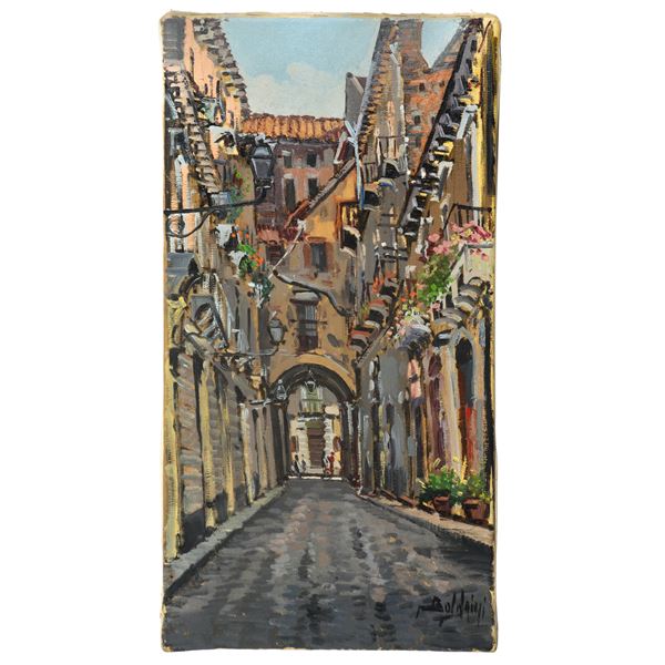 Gustavo Boldrini - Scorcio di via Monte Sant'agata 