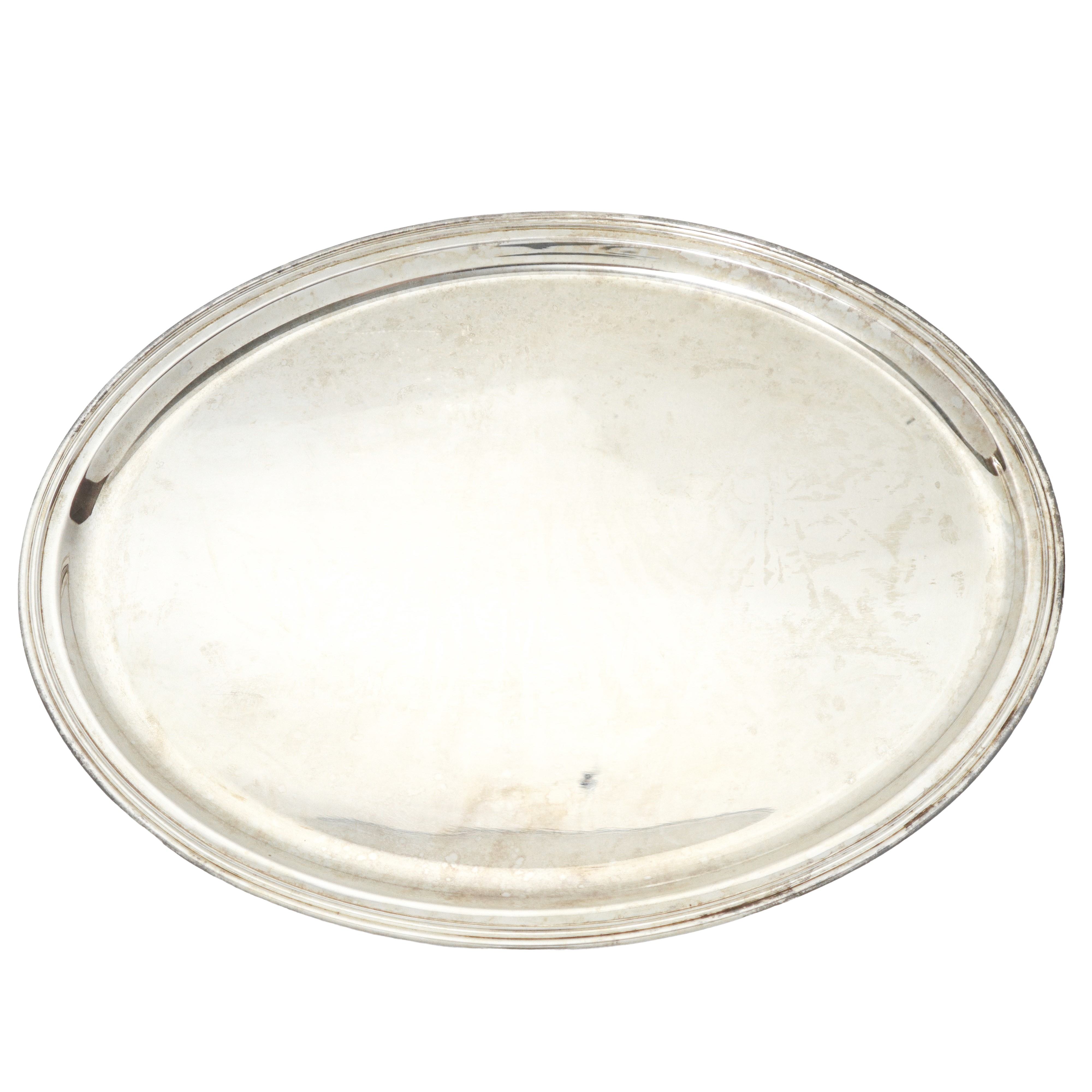 Vassoio ovale in argento 800
