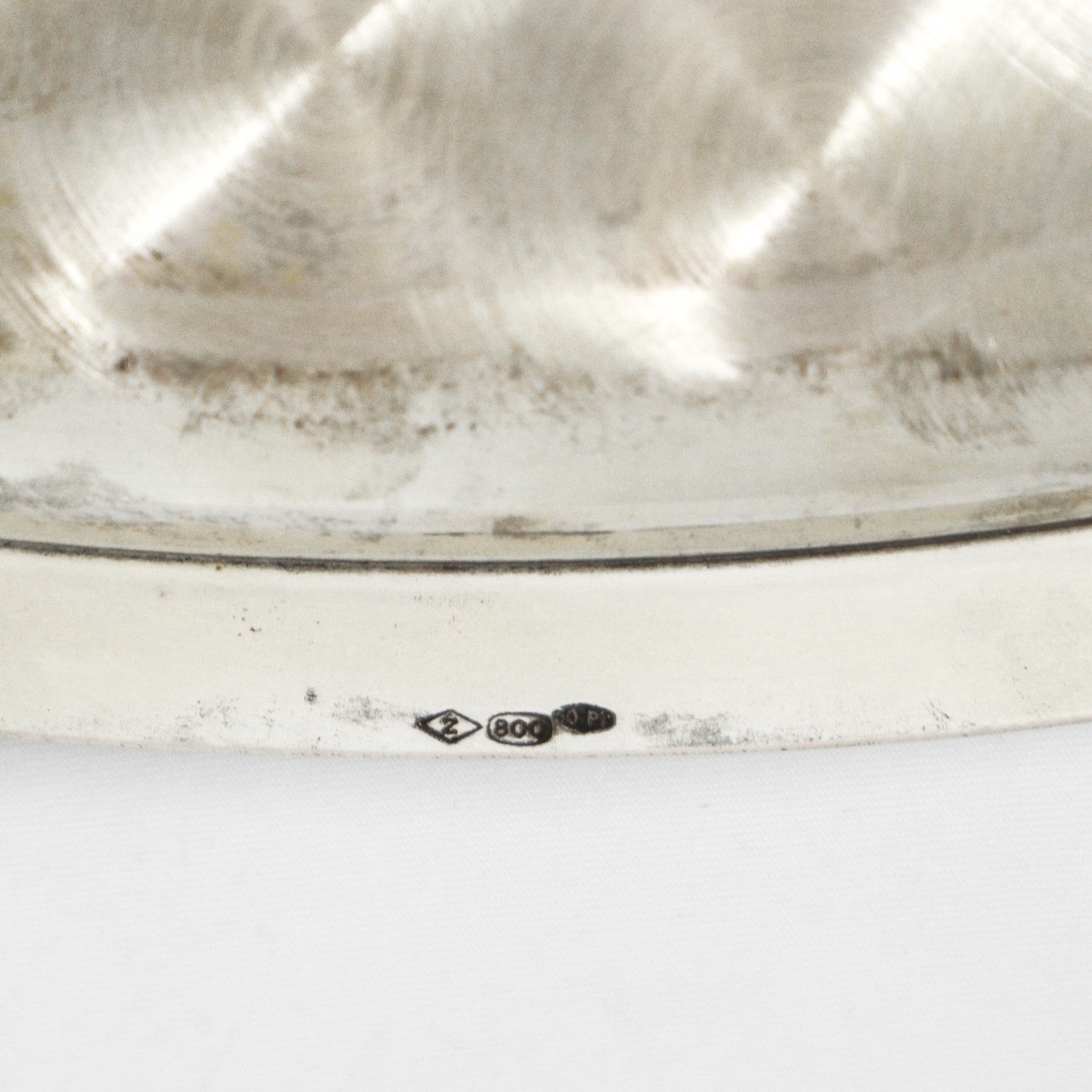 Servizio da caffe con vassoio in argento 800