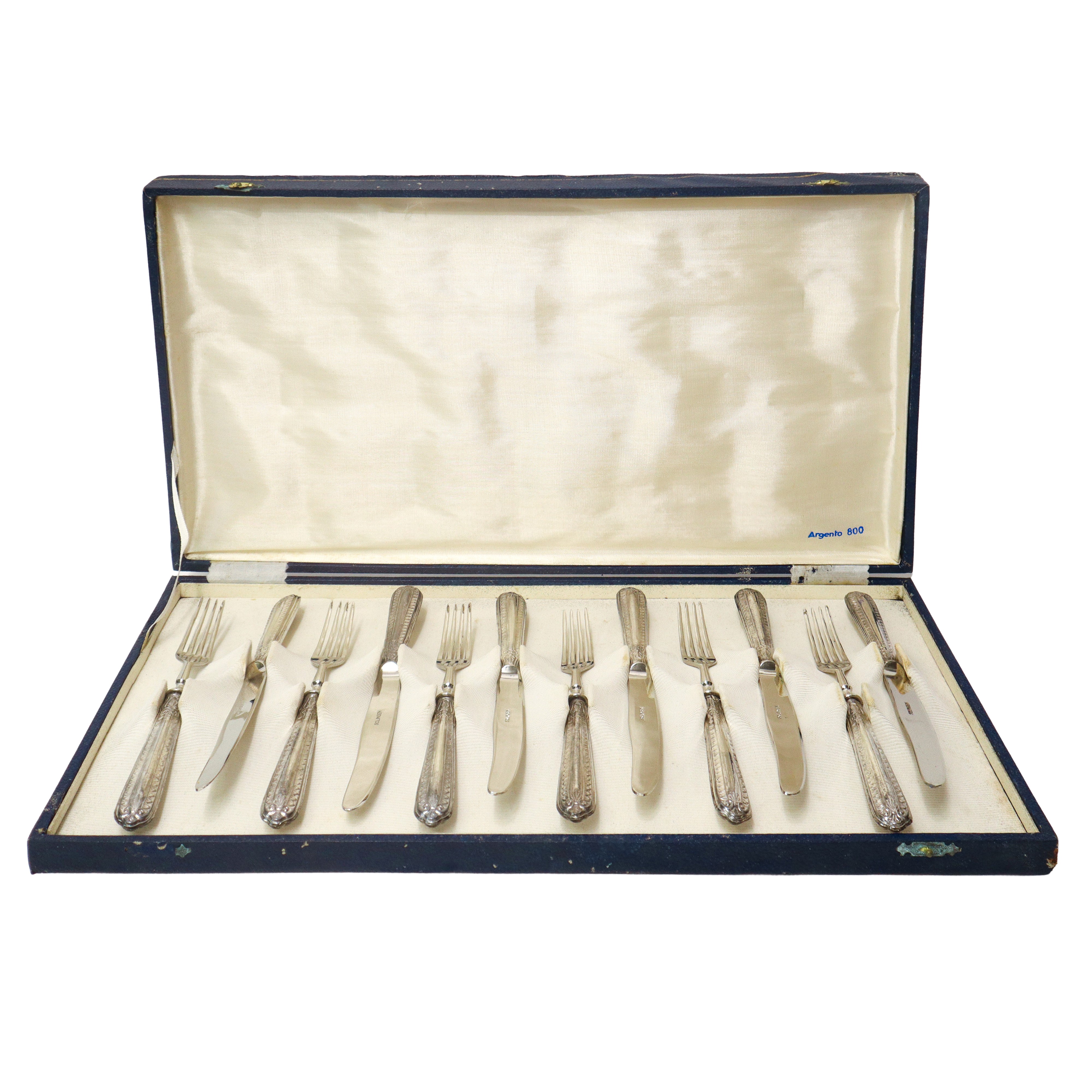 Servizio di posate da dolce da 6 composto da 6 coltelli e6 forchette