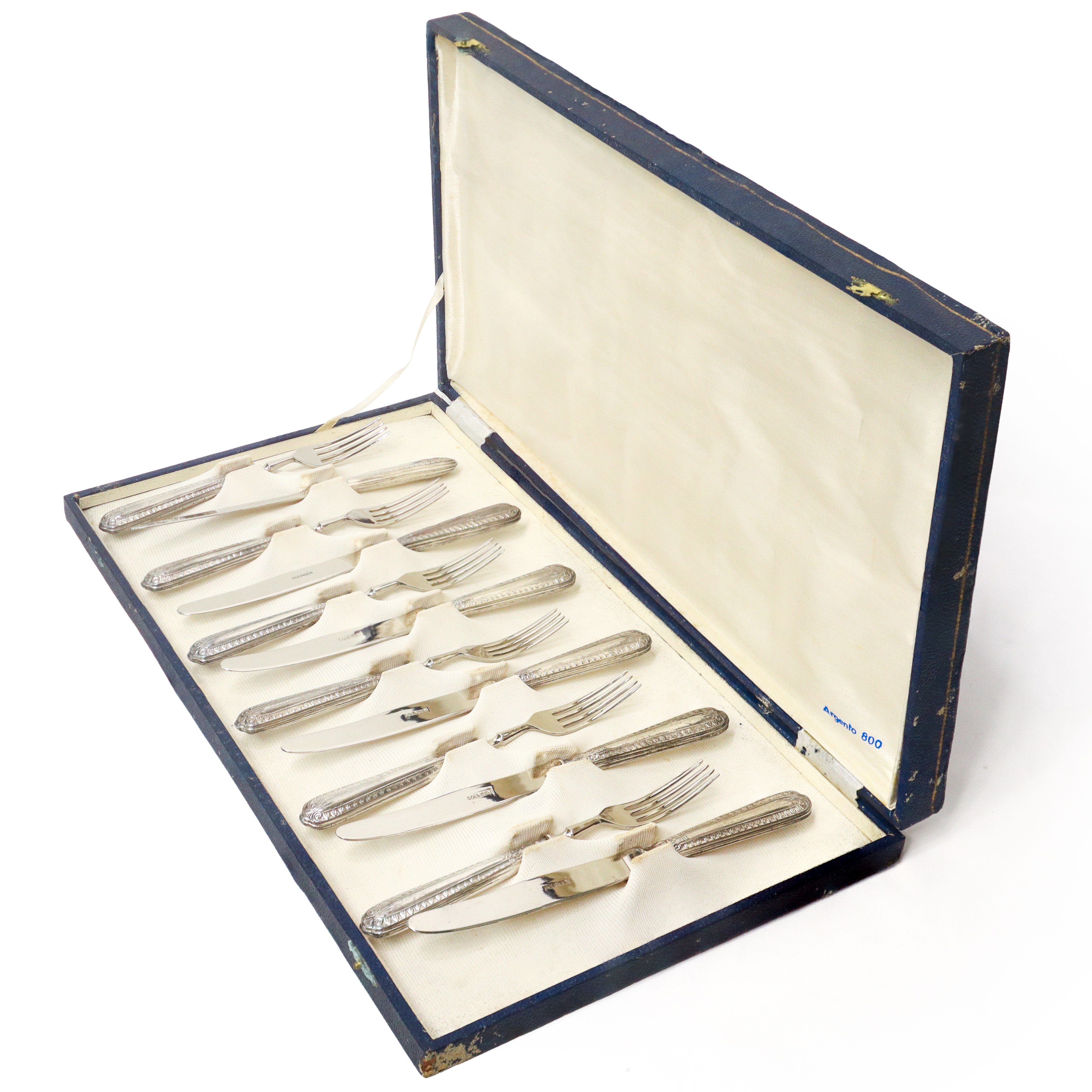 Servizio di posate da dolce da 6 composto da 6 coltelli e6 forchette