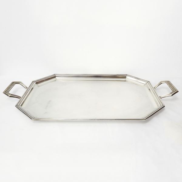 800 silver tray with handles