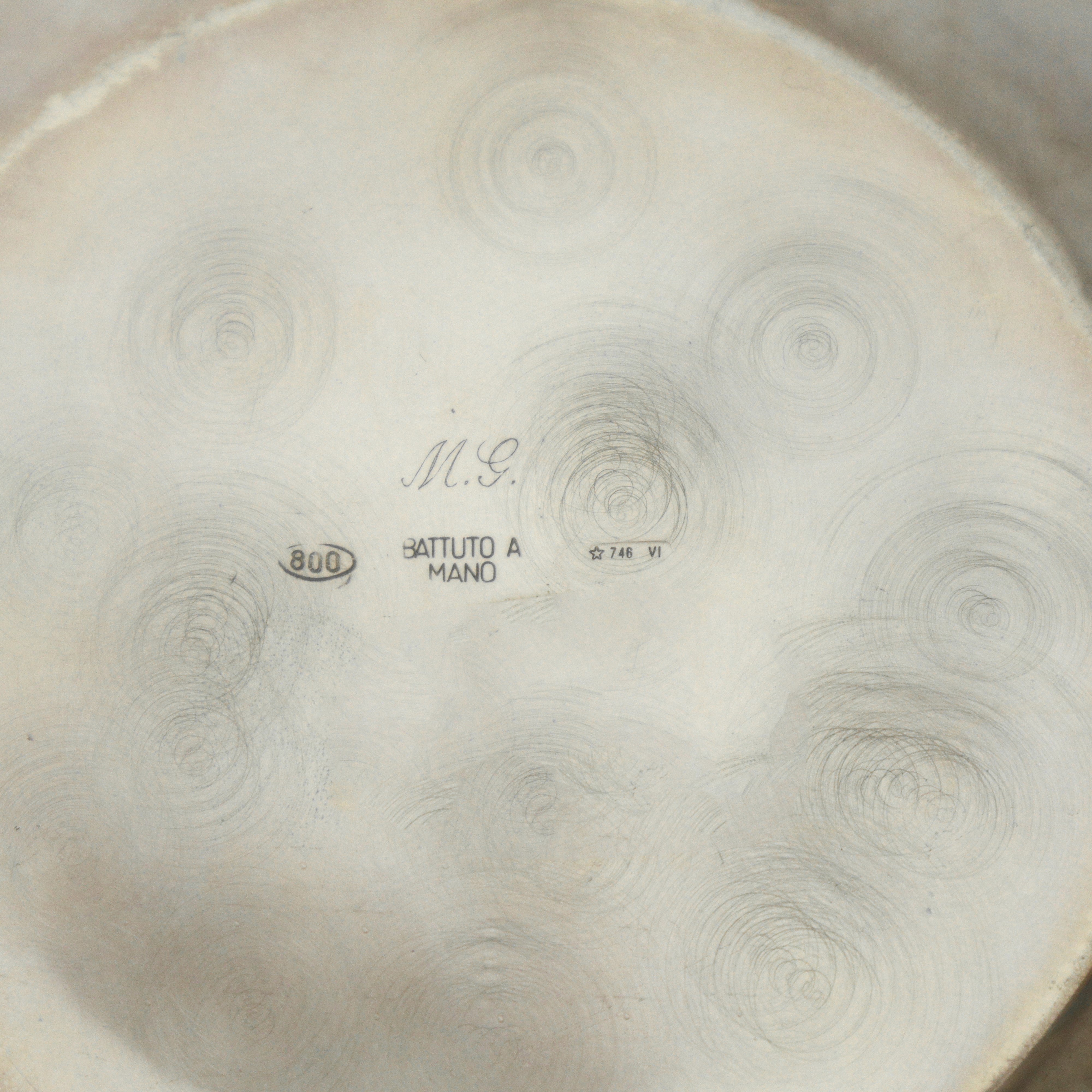 Portadolci quadrato in argento 800