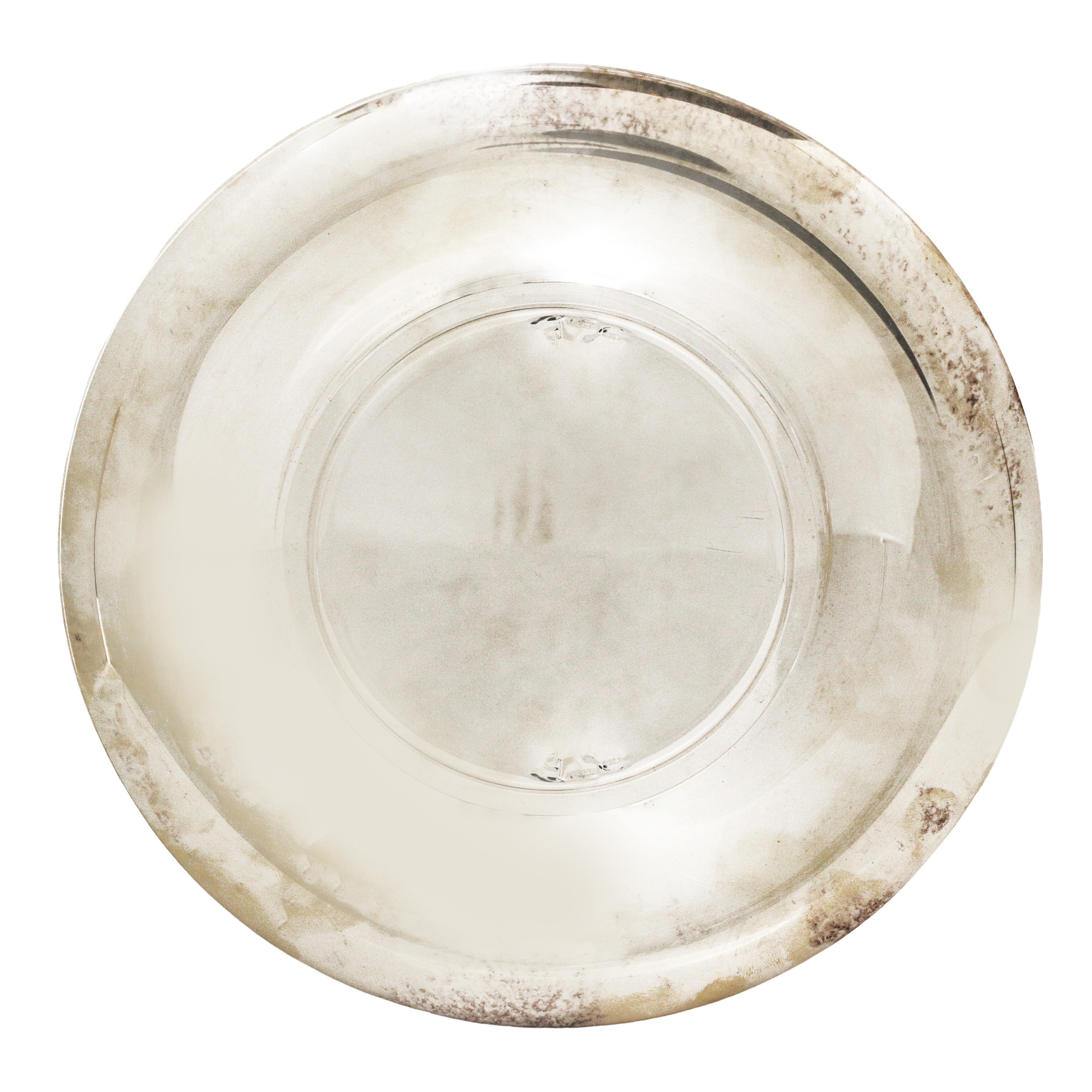 Piccolo piatto rotondo in argento 800